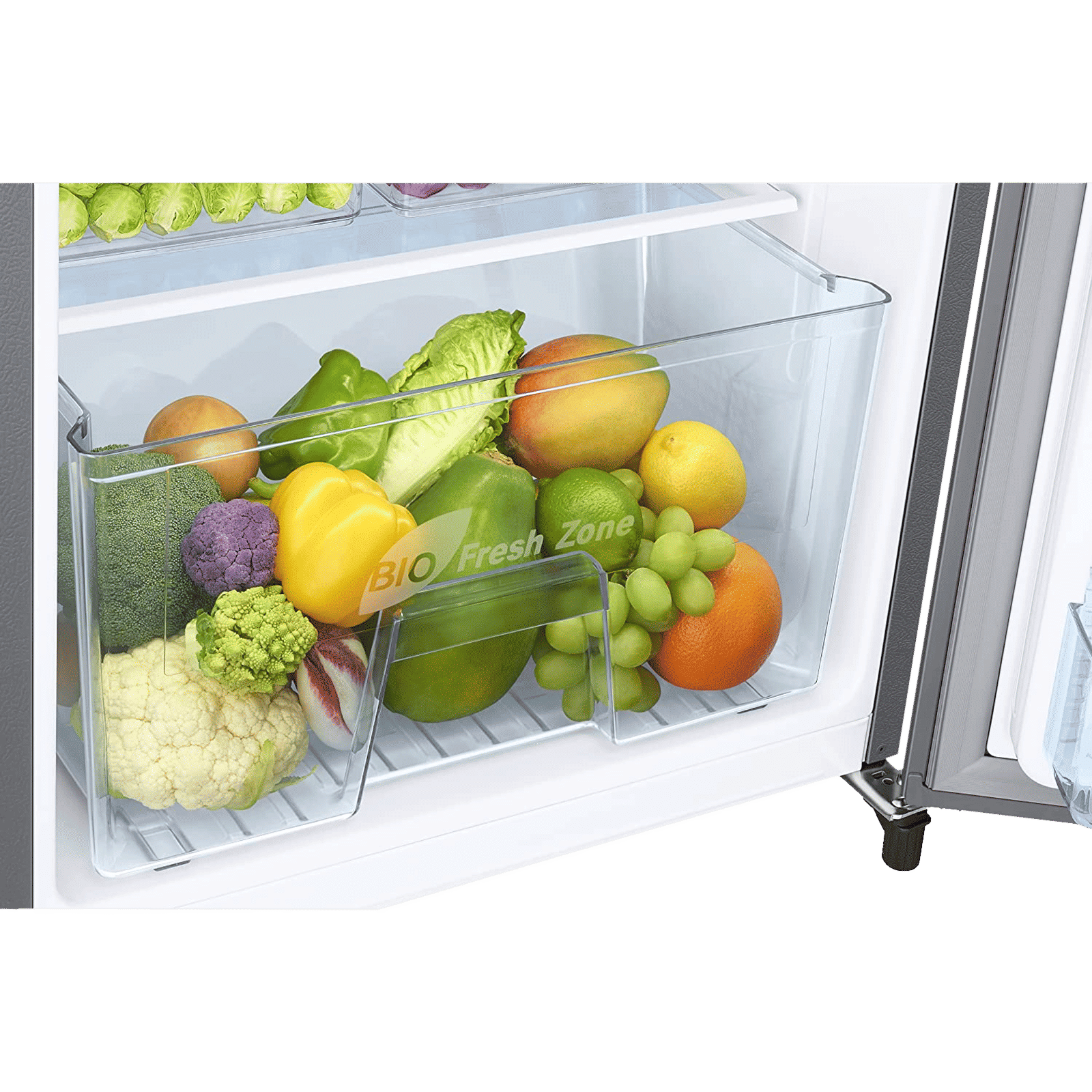 SAMSUNG Stylish Grande 183 Litres 2 Star Direct Cool Single Door Refrigerator with Stabilizer Free Operation (RR20C2412GS/NL, Grey Silver)_10