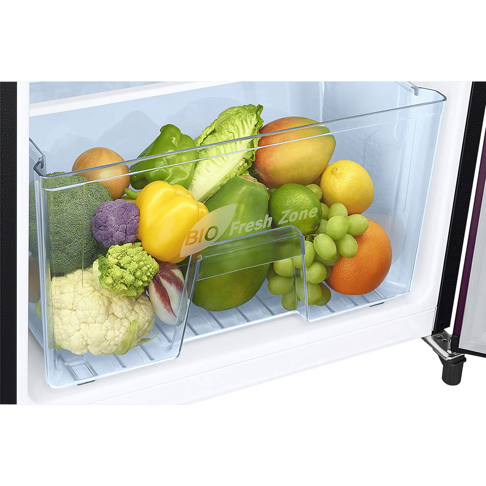 SAMSUNG Stylish Grande 223 Litres3 Star Direct Cool Single Door Refrigerator with Base Stand Drawer (RR24C2Z23CR/NL, Camellia Purple)_11