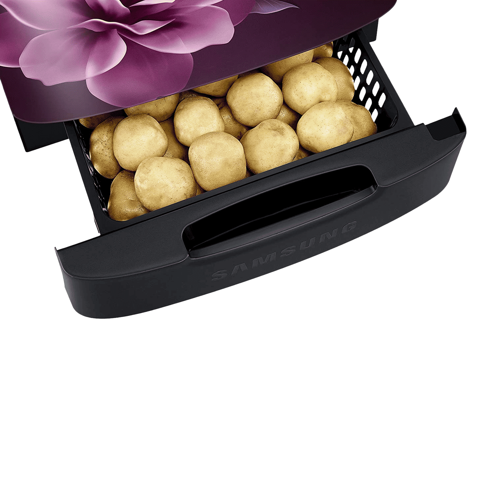 SAMSUNG Stylish Grande 223 Litres3 Star Direct Cool Single Door Refrigerator with Base Stand Drawer (RR24C2Z23CR/NL, Camellia Purple)_12