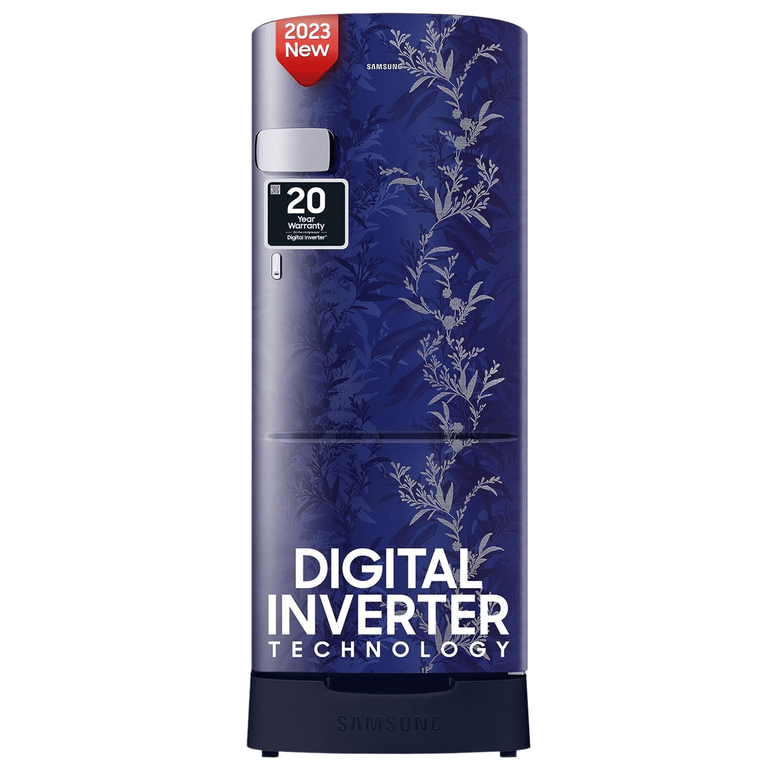 SAMSUNG 183 Litres 2 Star Direct Cool Single Door Refrigerator with Base Drawer (RR20C2Z226U/NL, Mystic Overlay Blue)_1