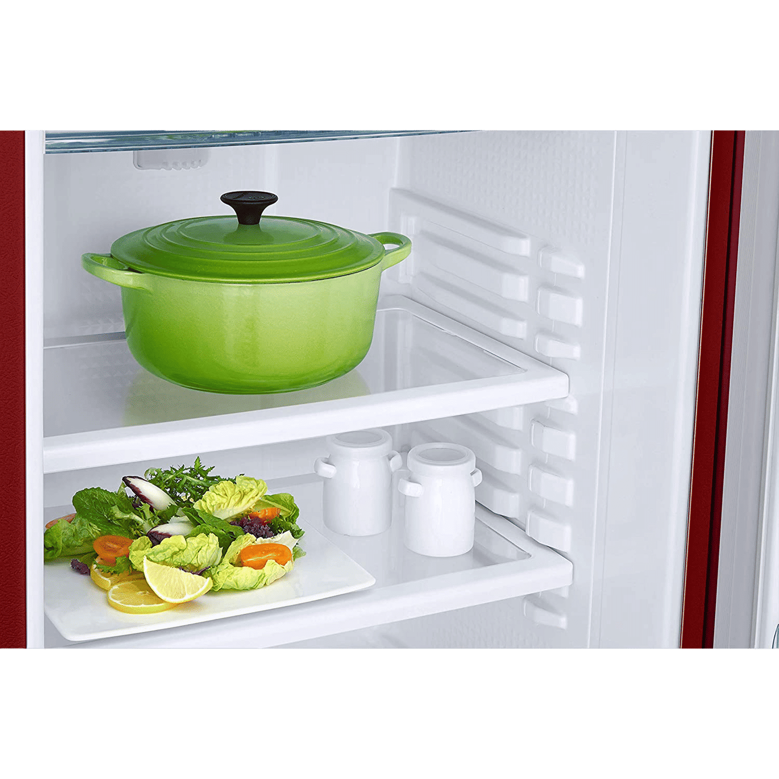 SAMSUNG 183 Litres 2 Star Direct Cool Single Door Refrigerator with Toughened Glass Shelves (RR20C2412RH/NL, Scarlet Red) SAMSUNG 183 Litres 2 Star Direct Cool Single Door Refrigerator with Toughened Glass Shelves (RR20C2412RH/NL, Scarlet Red)_4