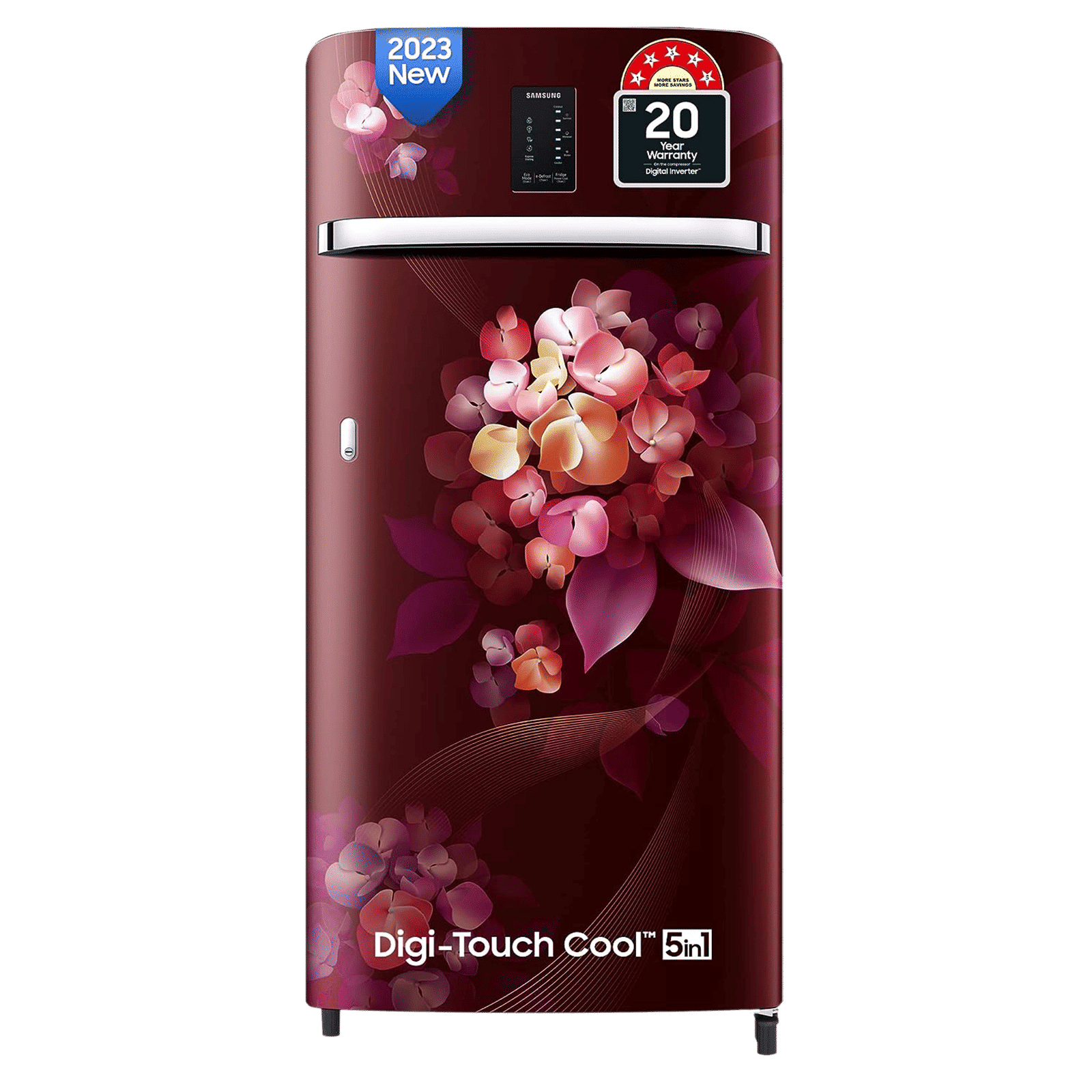 SAMSUNG 189 Litres 5 Star Direct Cool Single Door Refrigerator with Antibacterial Gasket (RR21C2E25HT/HL, Hydrangea Plum)_1