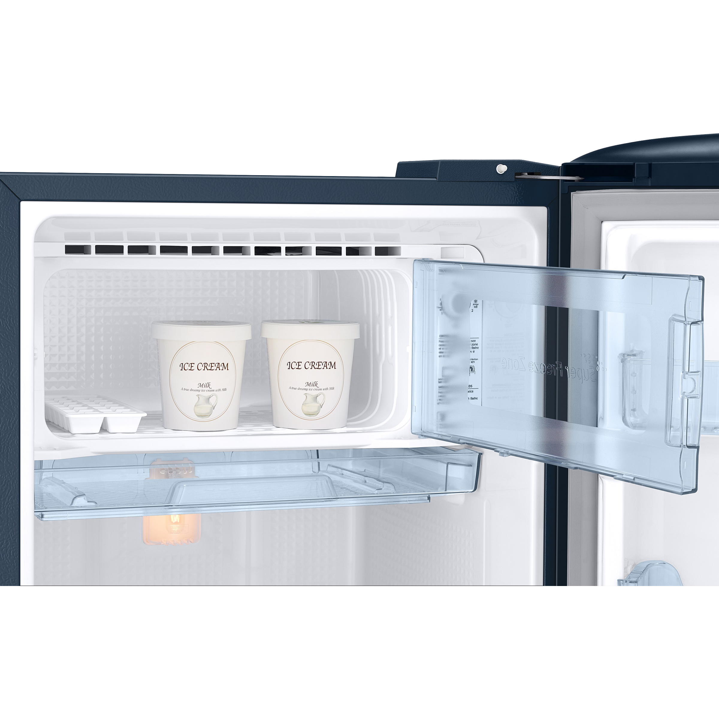 SAMSUNG Stylish Grande 183 Litres 3 Star Direct Cool Single Door Refrigerator with Antibacterial Gasket (RR20C1723U8/HL, Saffron Blue)_11