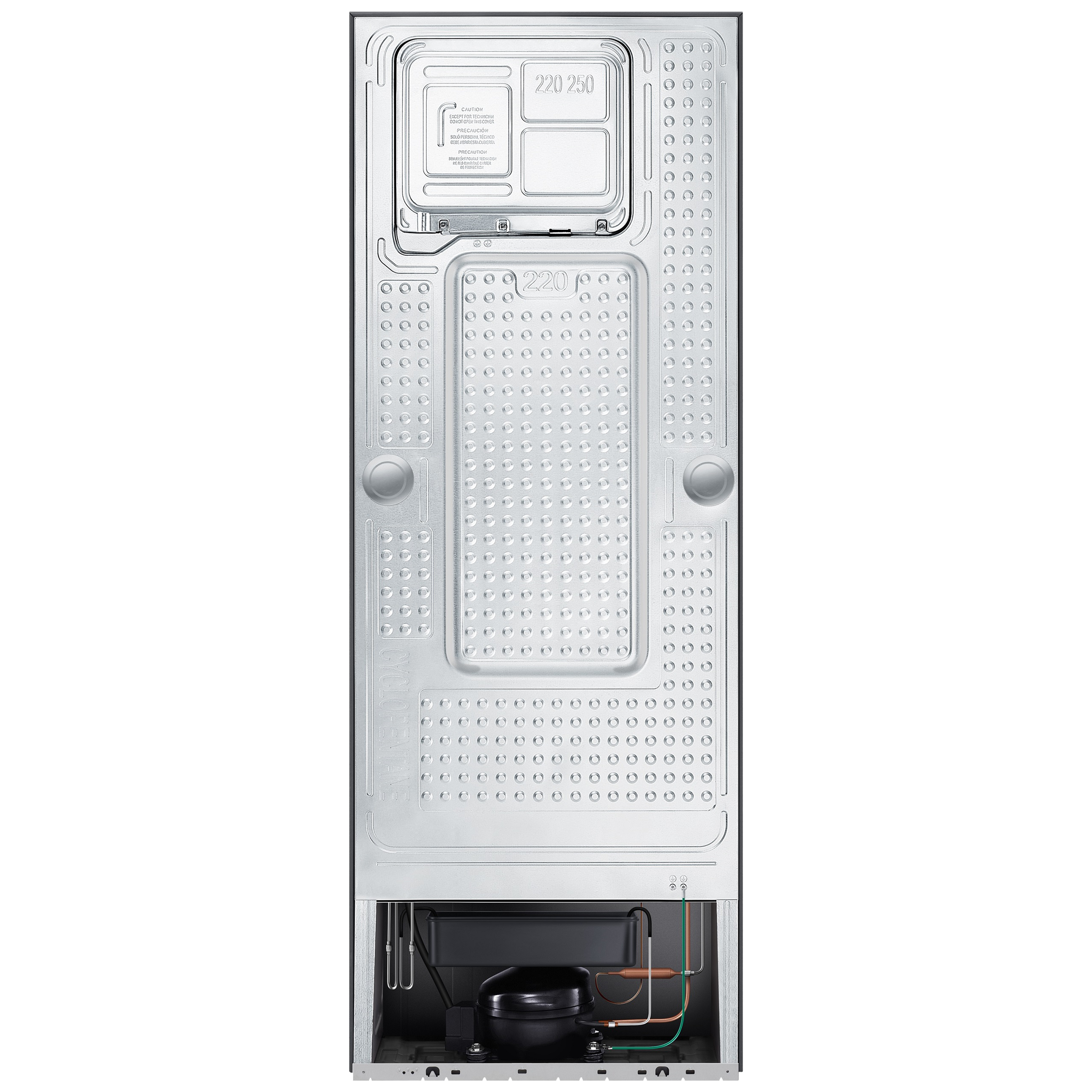 SAMSUNG 236 Litres 2 Star Frost Free Double Door Convertible Refrigerator with Anti Bacterial Gasket (RT28C3922S9/HL, Refined Inox)_7