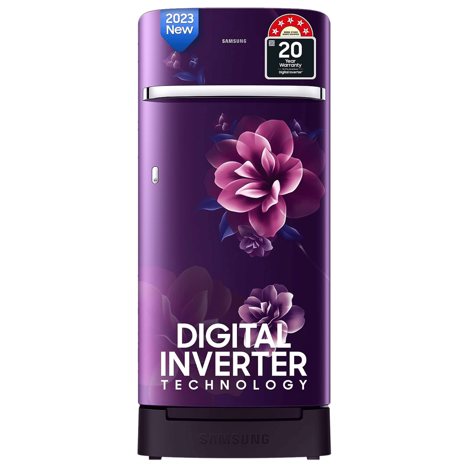 SAMSUNG 189 Litres 5 Star Direct Cool Single Door Refrigerator with Antibacterial Gasket (RR21C2H25CR/HL, Camellia Purple)_1