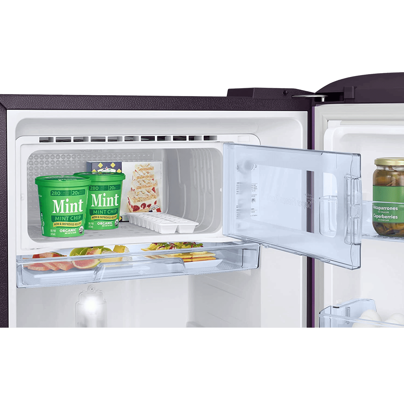 SAMSUNG 189 Litres 5 Star Direct Cool Single Door Refrigerator with Antibacterial Gasket (RR21C2H25CR/HL, Camellia Purple)_7