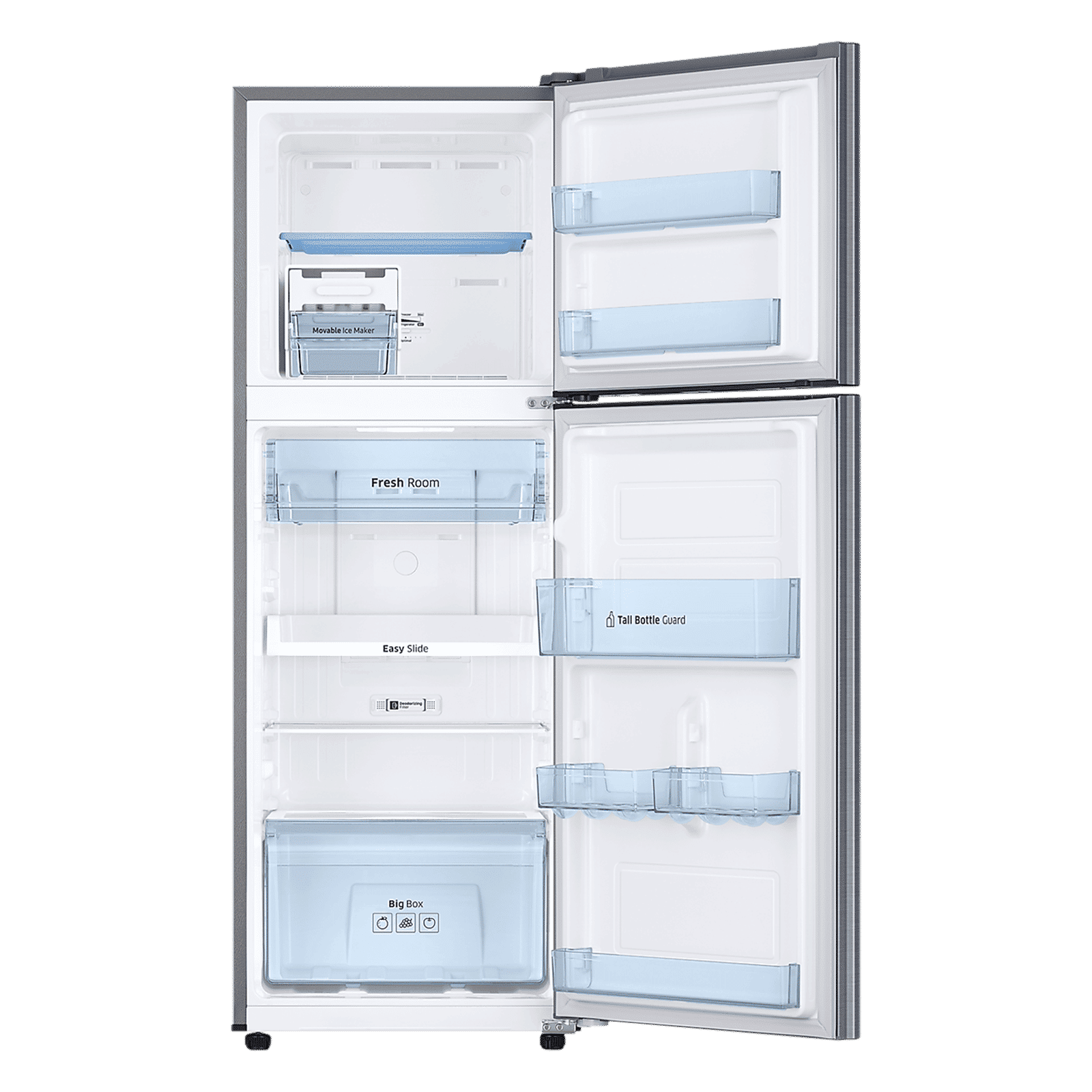 SAMSUNG 236 Litres 2 Star Frost Free Double Door Refrigerator with Antibacterial Gasket (RT28C3452S8/HL, Elegant Inox)_5