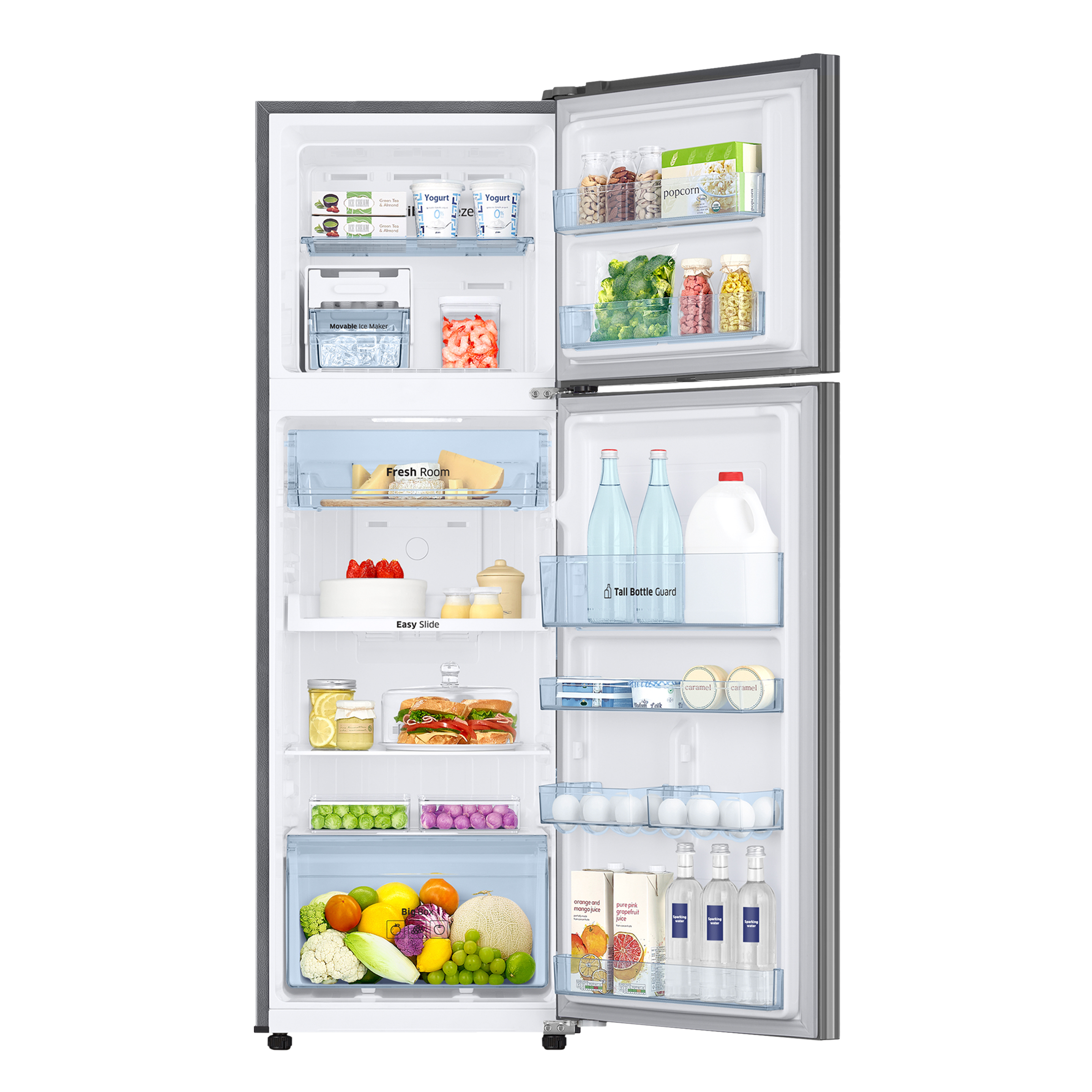 SAMSUNG 256 Litres 2 Star Frost Free Double Door Refrigerator with Convertible 3-in-1 Mode (RT30C3742S9/HL, Refined Inox)_5