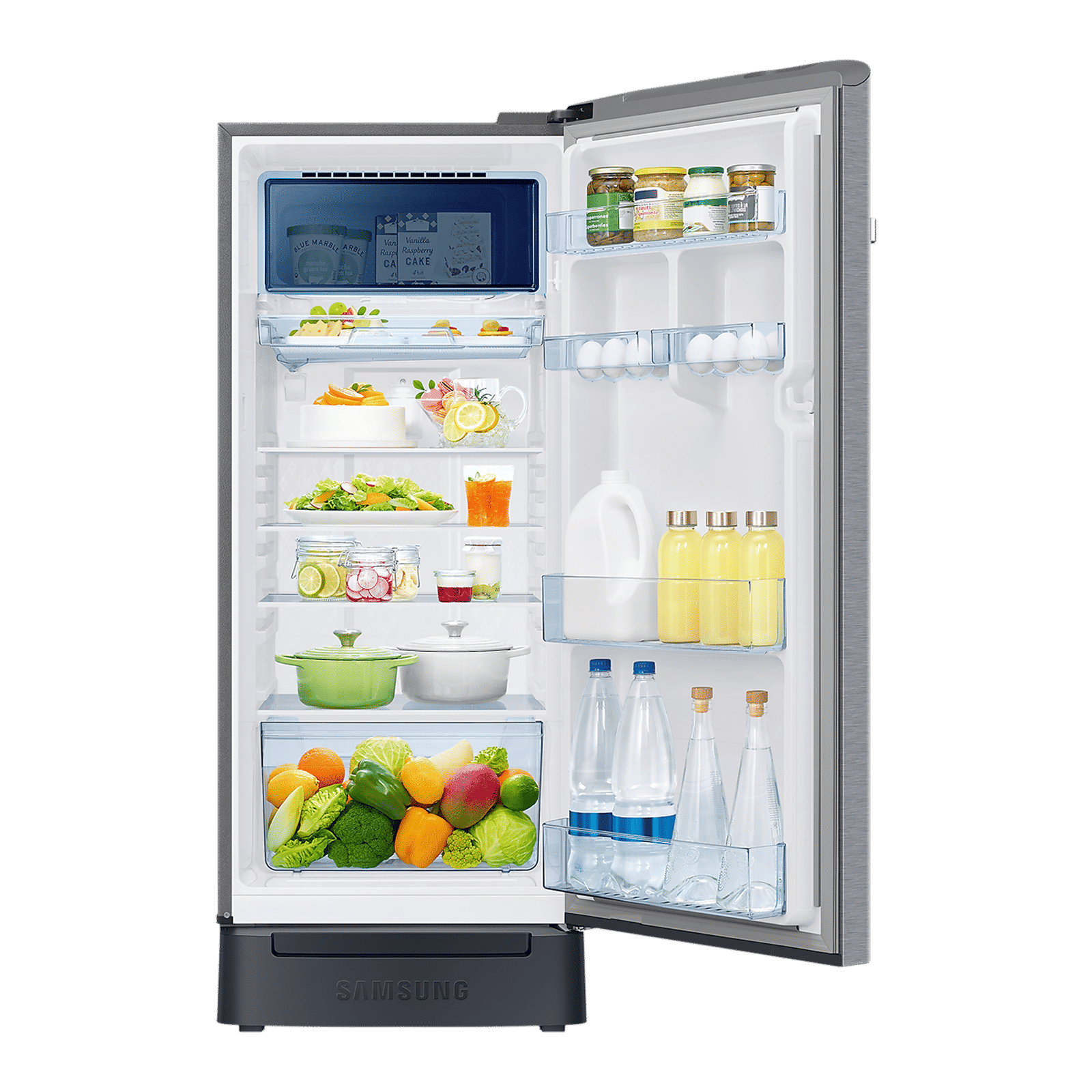 SAMSUNG 215 Litres 4 Star Direct Cool Single Door Refrigerator with Antibacterial Gasket (RR23C2F24S8/HL, Elegant Inox)_10