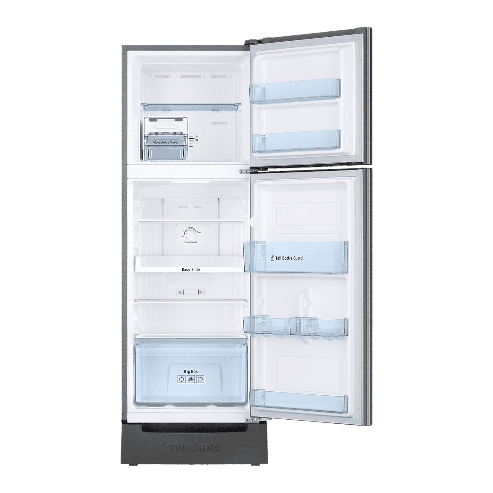 SAMSUNG 236 Litres 2 Star Frost Free Double Door Refrigerator with Distributed Cooling (RT28C3122S8/HL, Elegant Inox)_6