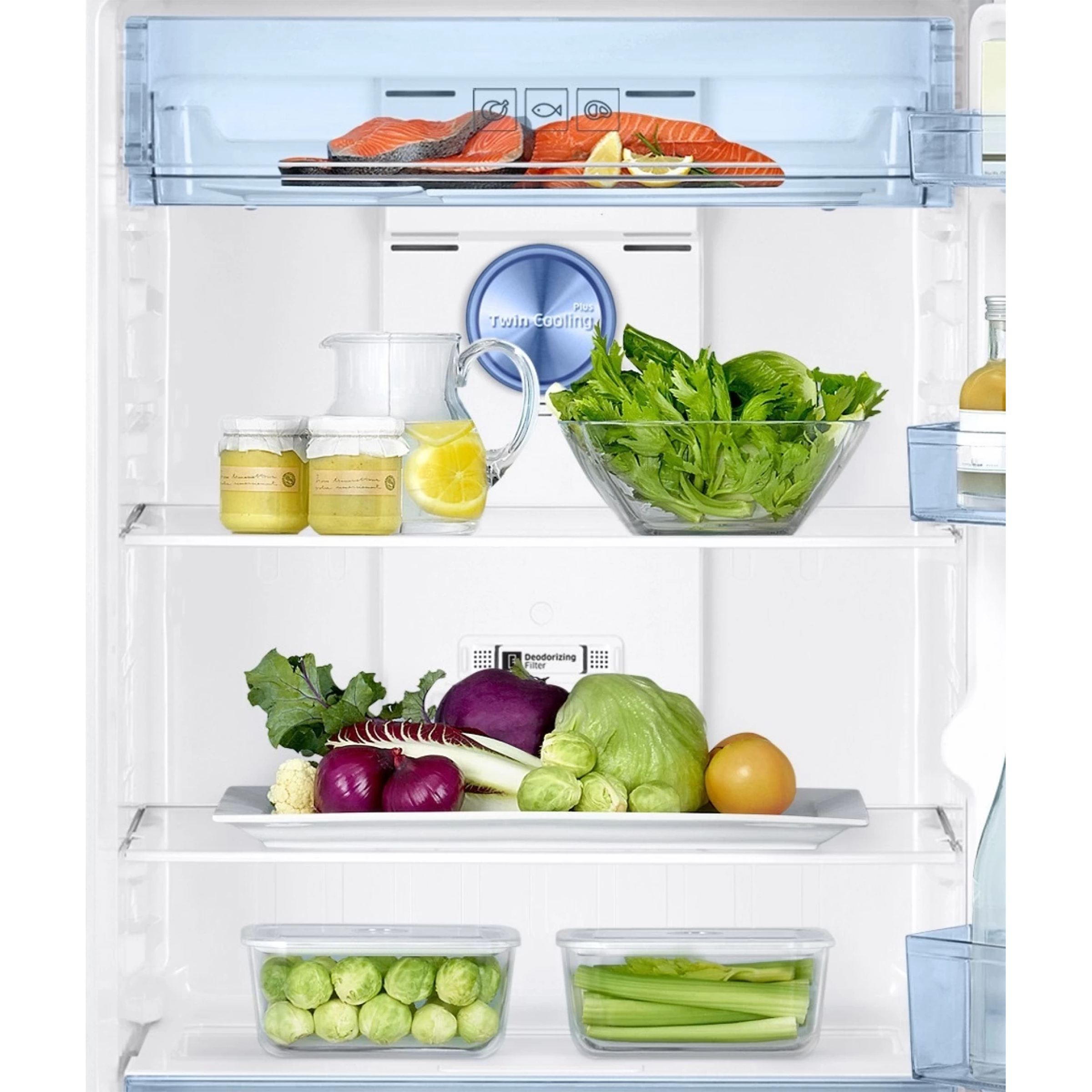 SAMSUNG 363 Litres 2 Star Frost Free Double Door Convertible Refrigerator with Stabilizer Free Operation (RT39C5532S8/HL, Elegant Inox)_7