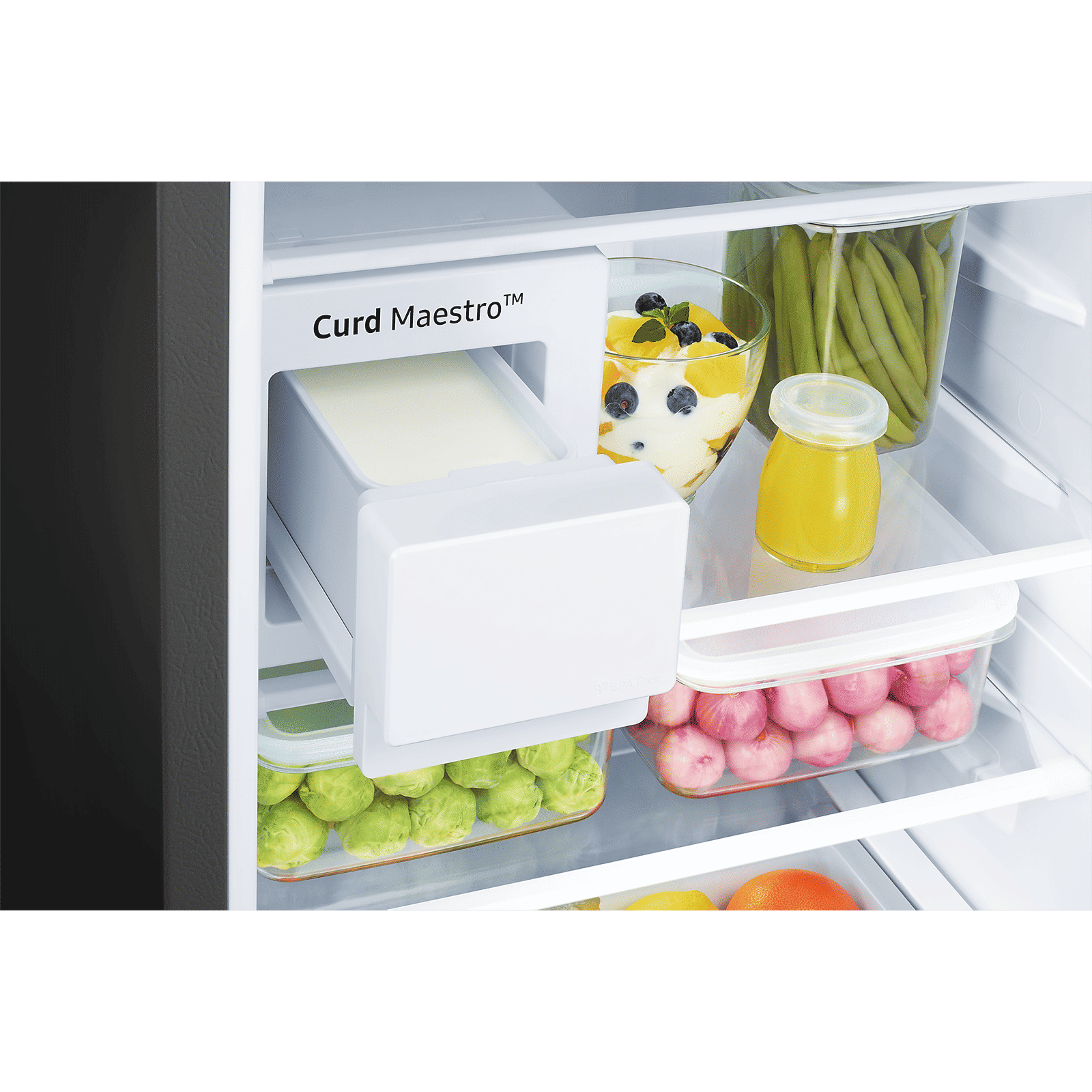 SAMSUNG 224 Litres 2 Star Frost Free Double Door Refrigerator with Curd Maestro (RT28C3522S8/HL, Elegant Inox)_8