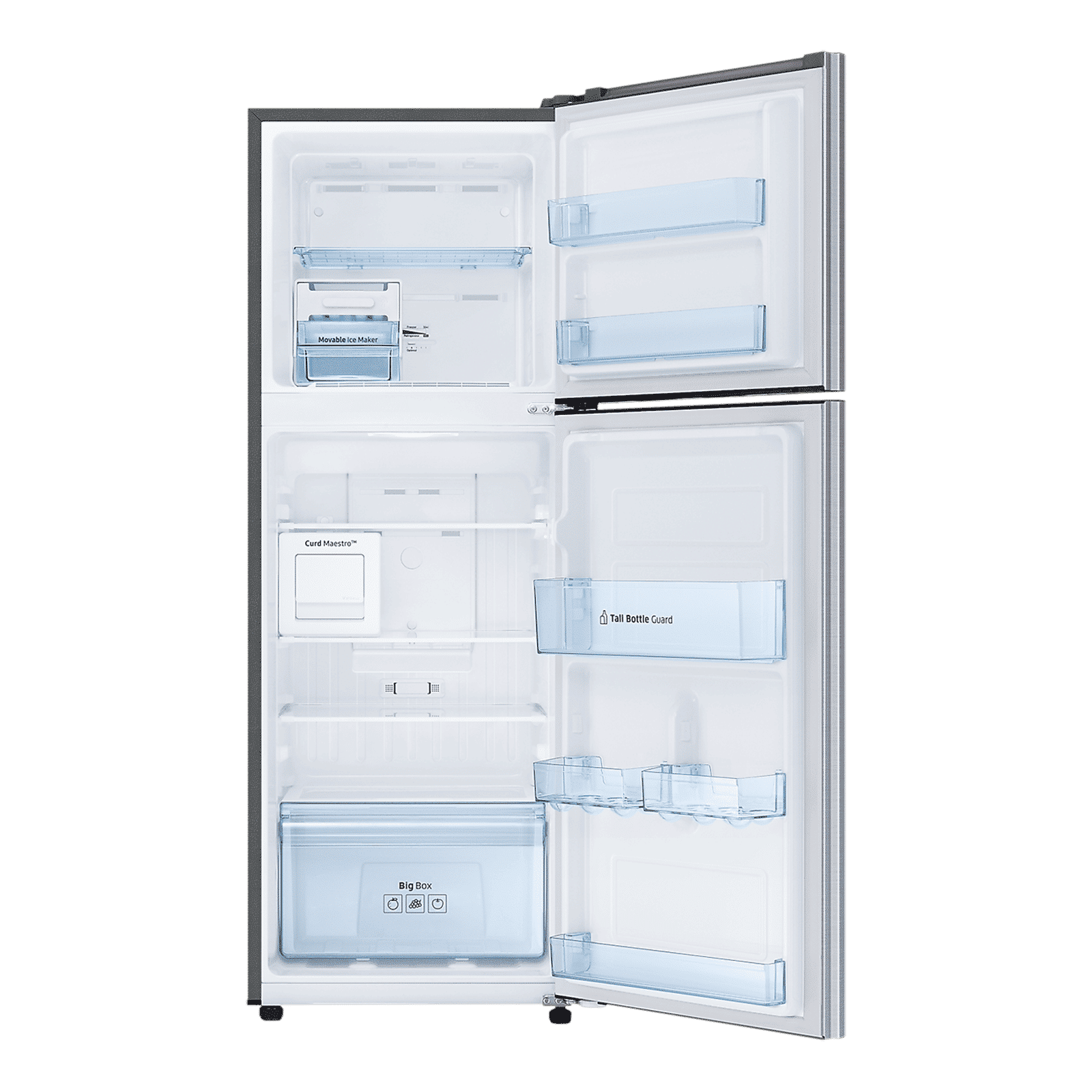 SAMSUNG 224 Litres 2 Star Frost Free Double Door Refrigerator with Curd Maestro (RT28C3522S8/HL, Elegant Inox)_6