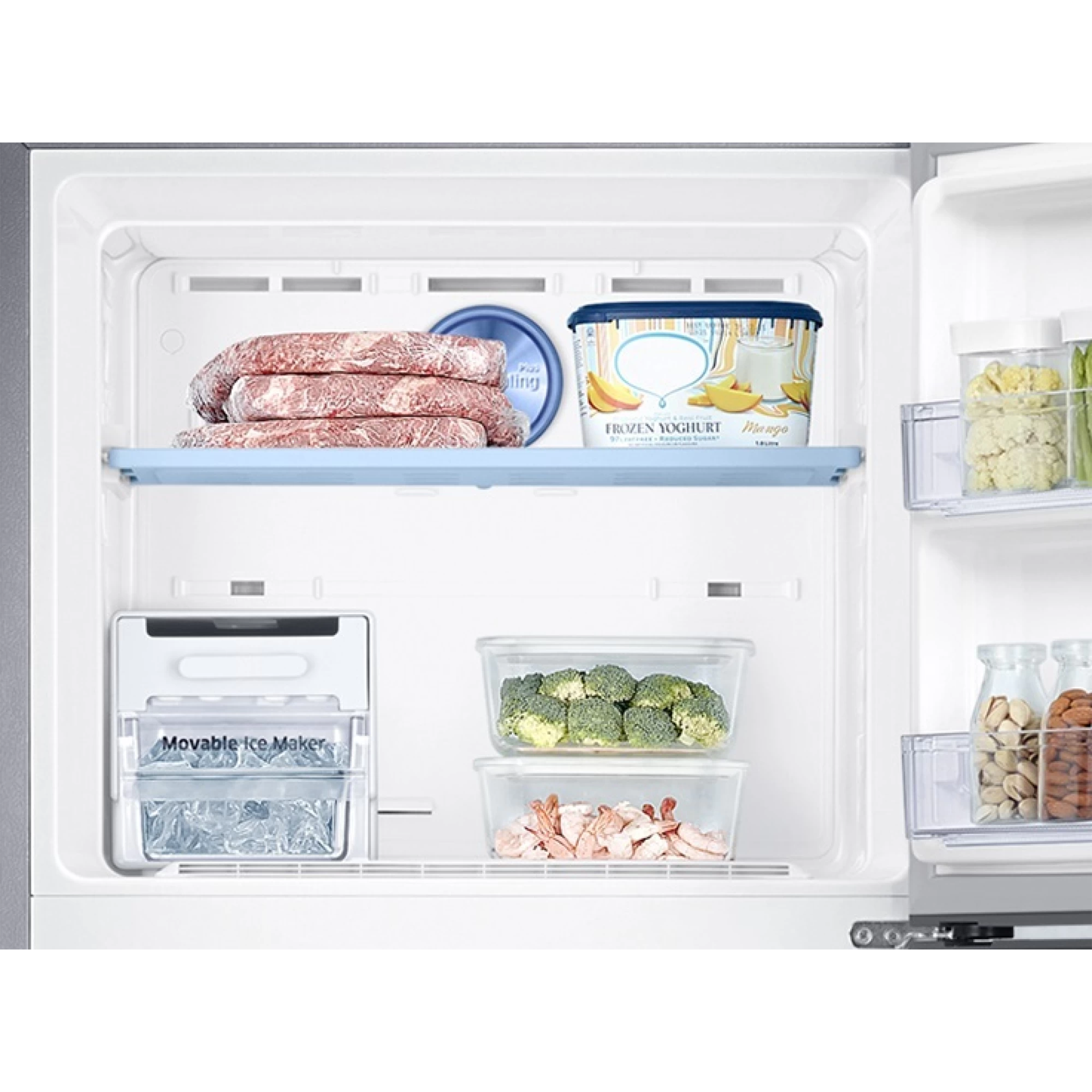 SAMSUNG 363 Litres 1 Star Frost Free Double Door Convertible Refrigerator with Stabilizer Free Operation (RT39C5511S9/HL, Refined Inox)_14