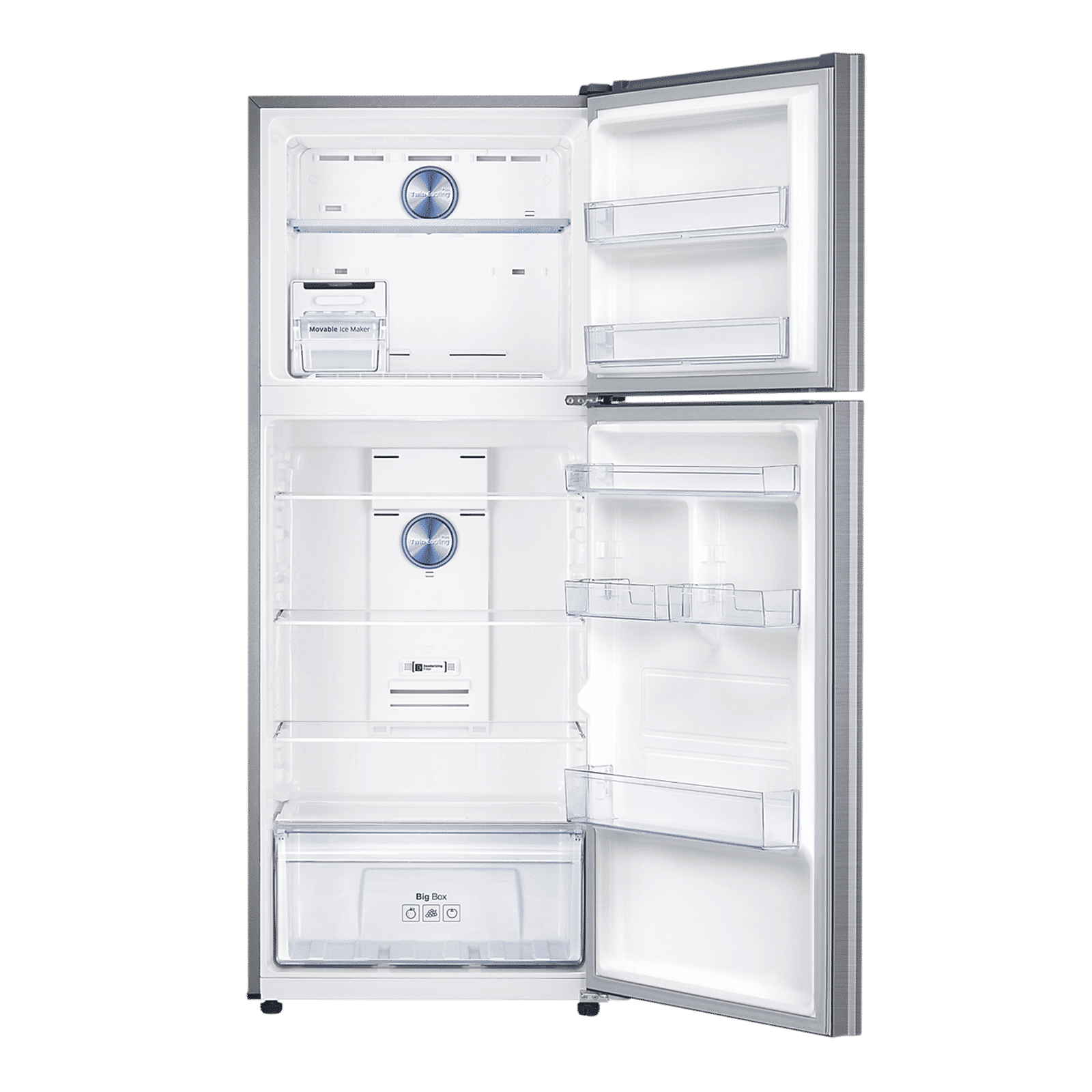 SAMSUNG 363 Litres 1 Star Frost Free Double Door Convertible Refrigerator with Stabilizer Free Operation (RT39C5511S9/HL, Refined Inox)_6