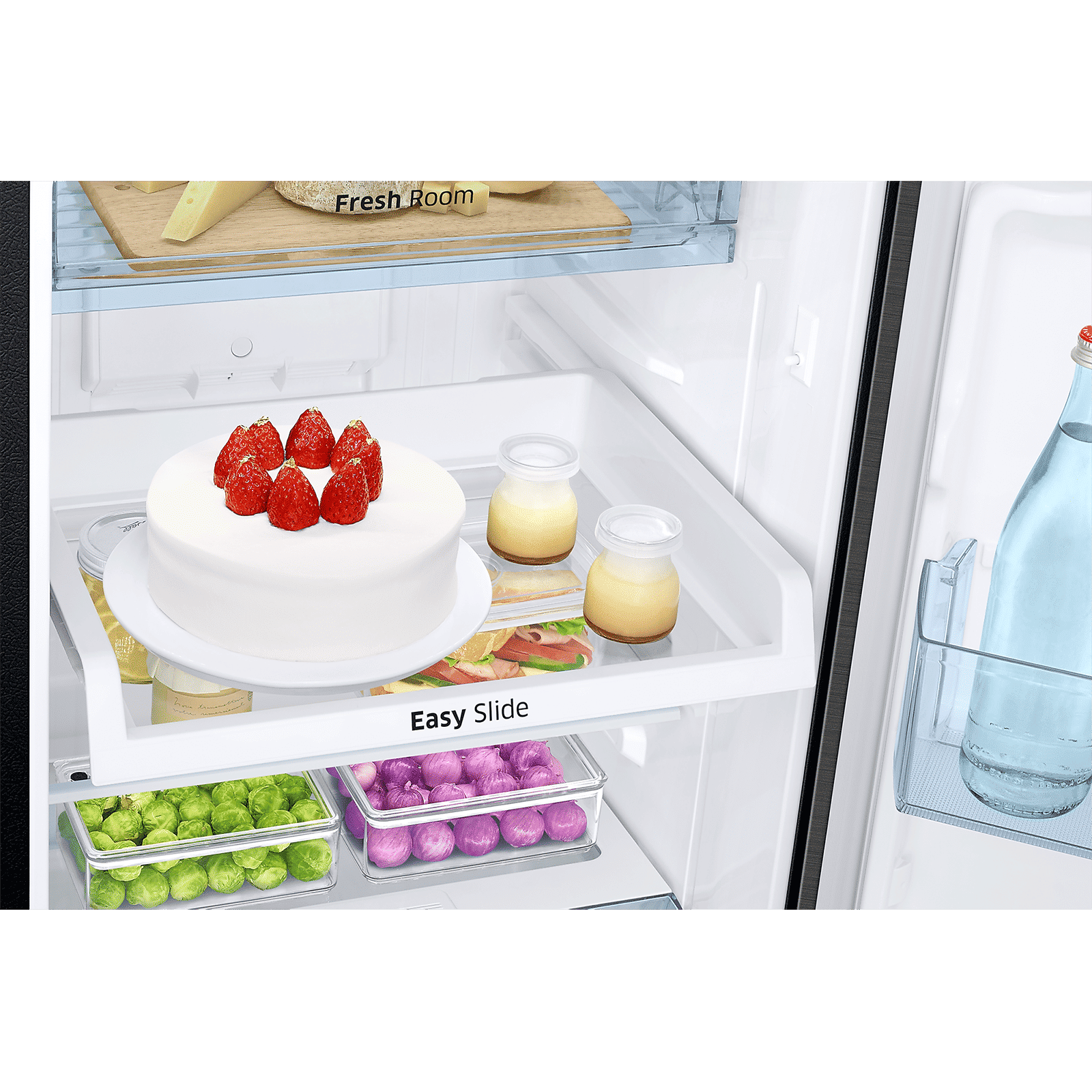 SAMSUNG 236 Litres 2 Star Frost Free Double Door Refrigerator with Antibacterial Gasket (RT28C3452BX/HL, Luxe Black)_10