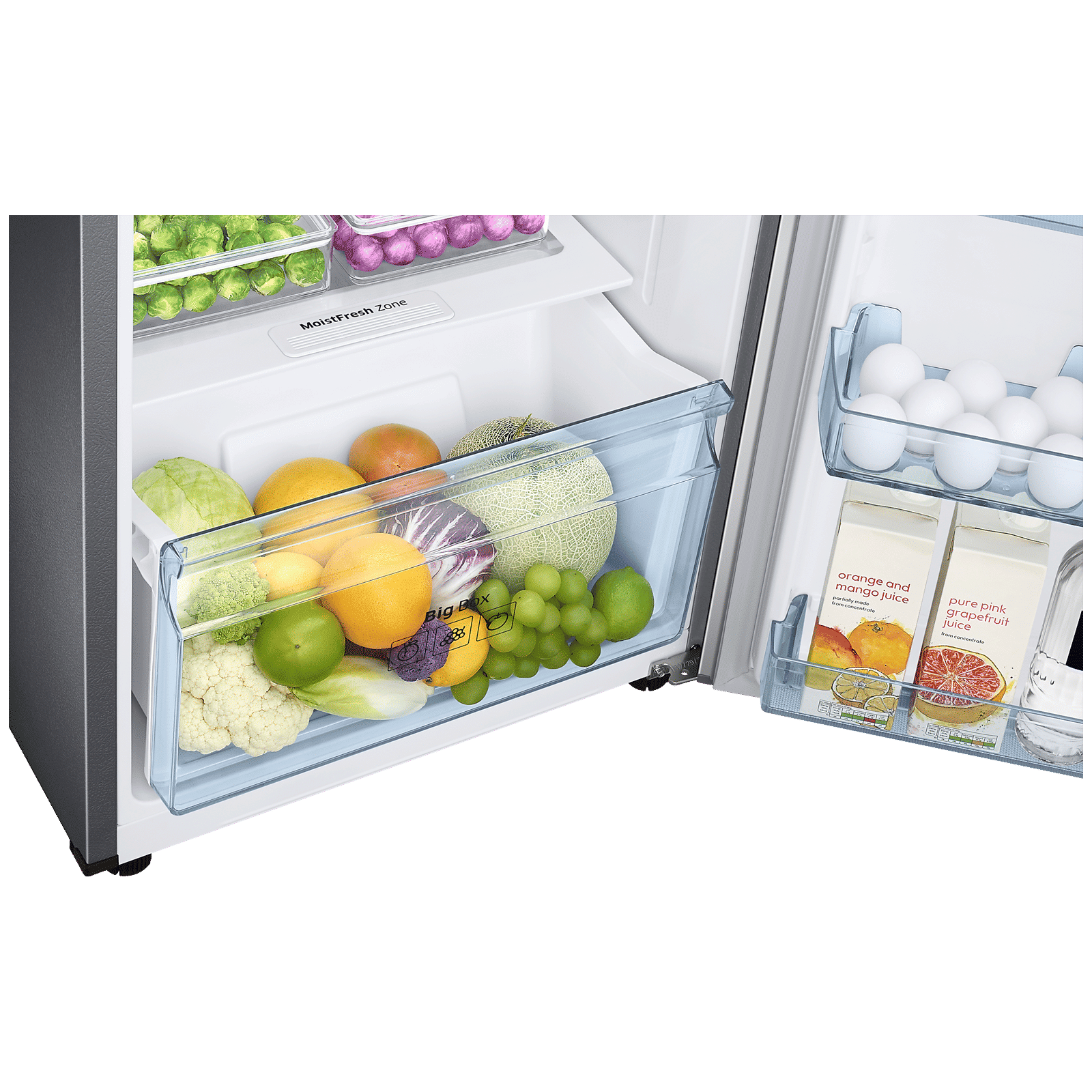 SAMSUNG 236 Litres 2 Star Frost Free Double Door Refrigerator with Power Cut Resistant (RT28C3032GS/HL, Gray Silver)_9