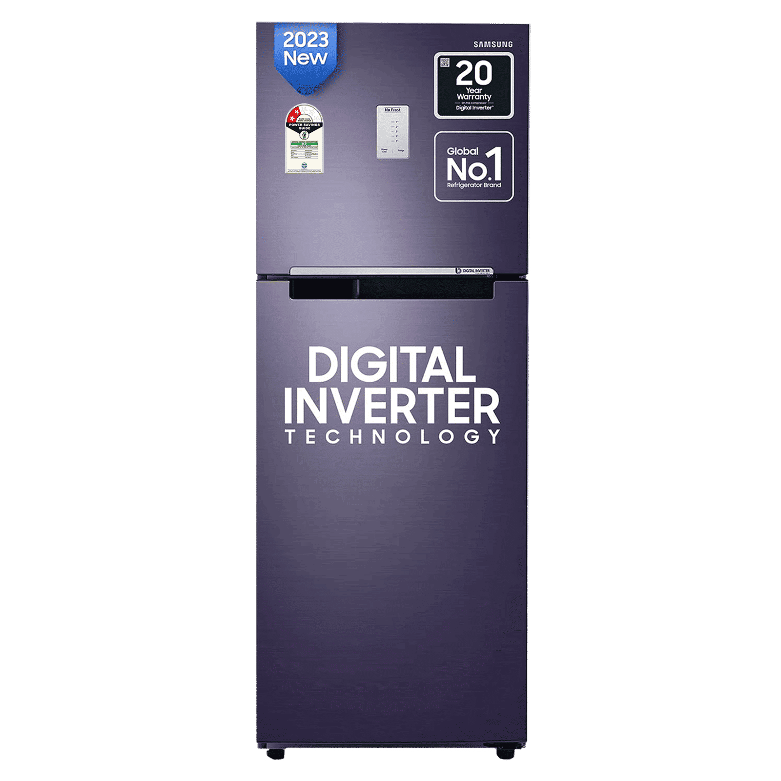 SAMSUNG 236 Litres 2 Star Frost Free Double Door Refrigerator with Toughened Glass Shelves (RT28C3452UT/HL, Pebble Blue) SAMSUNG 236 Litres 2 Star Frost Free Double Door Refrigerator with Toughened Glass Shelves (RT28C3452UT/HL, Pebble Blue)_1