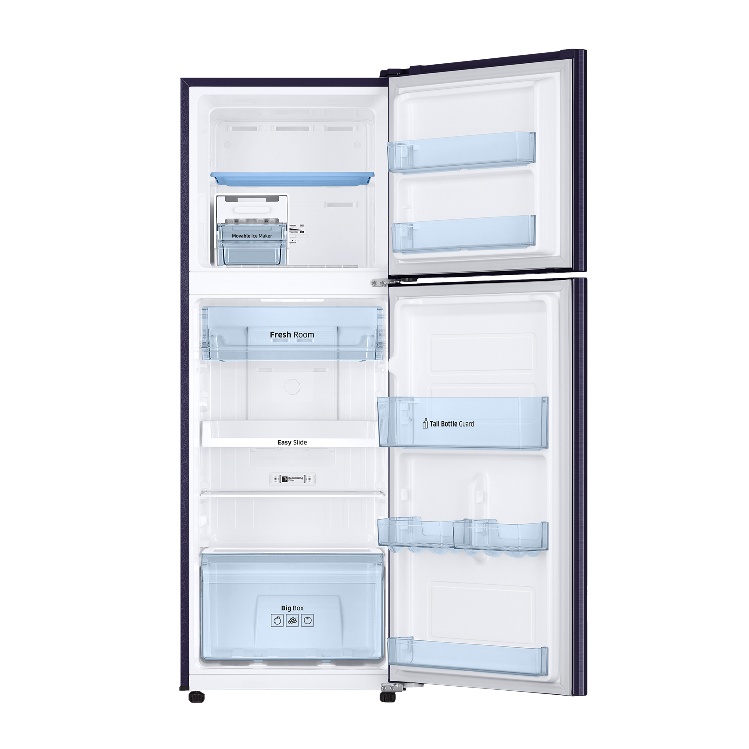 SAMSUNG 236 Litres 2 Star Frost Free Double Door Refrigerator with Toughened Glass Shelves (RT28C3452UT/HL, Pebble Blue) SAMSUNG 236 Litres 2 Star Frost Free Double Door Refrigerator with Toughened Glass Shelves (RT28C3452UT/HL, Pebble Blue)_6