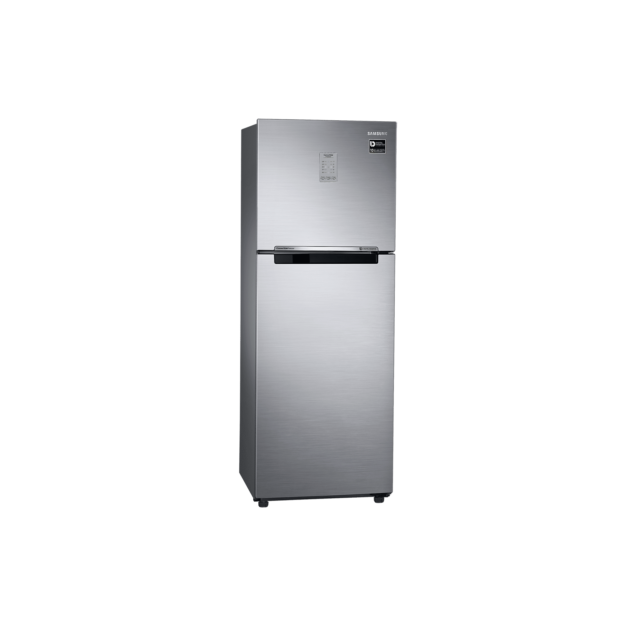 SAMSUNG 236 Litres 2 Star Frost Free Double Door Convertible Refrigerator with Toughened Glass Shelves (RT28C3742S8/HL, Elegant Inox)_4