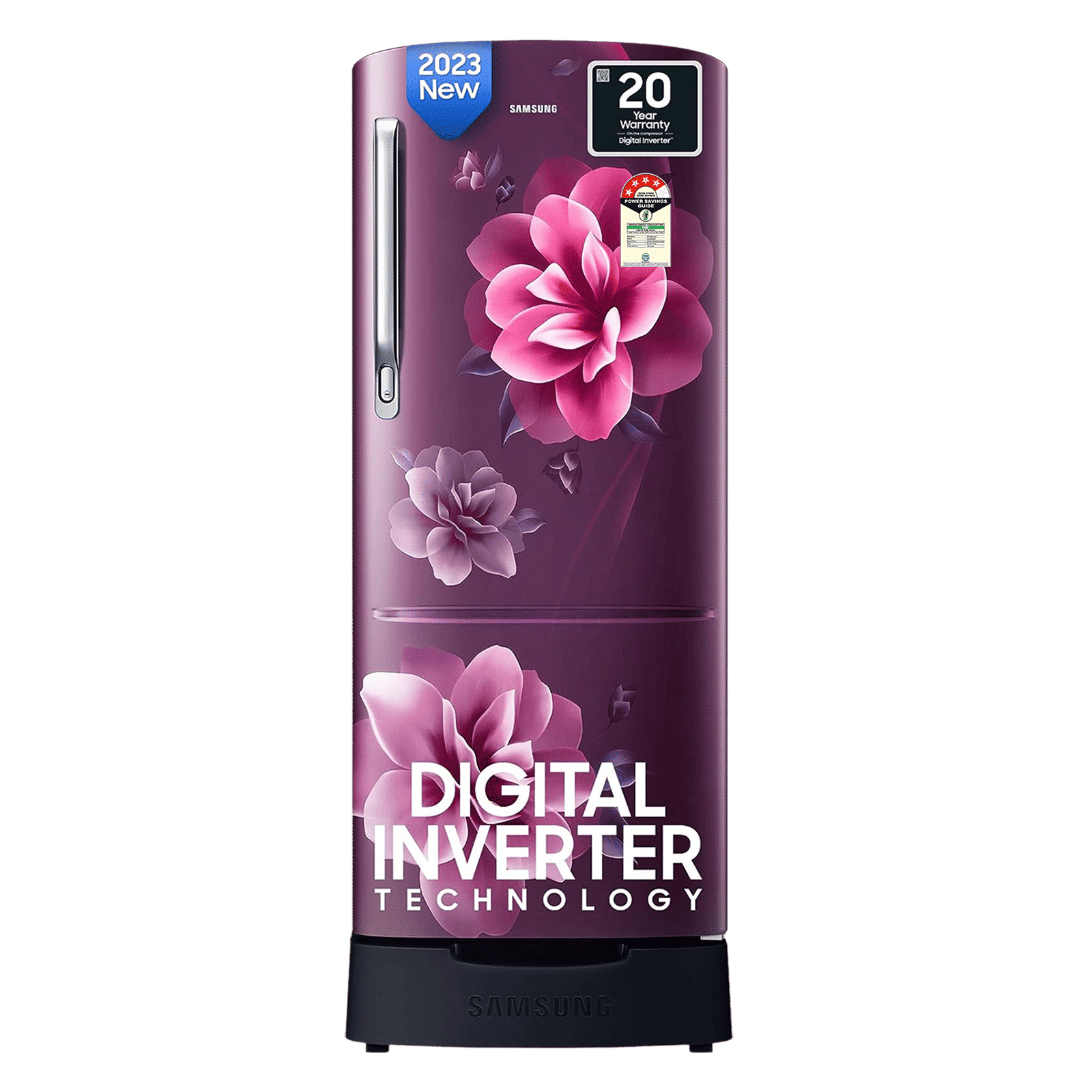 SAMSUNG Stylish Grande 183 Litres4 Star Direct Cool Single Door Refrigerator with Stabilizer Free Operation (RR20C1824CR/HL, Camellia Purple)_1