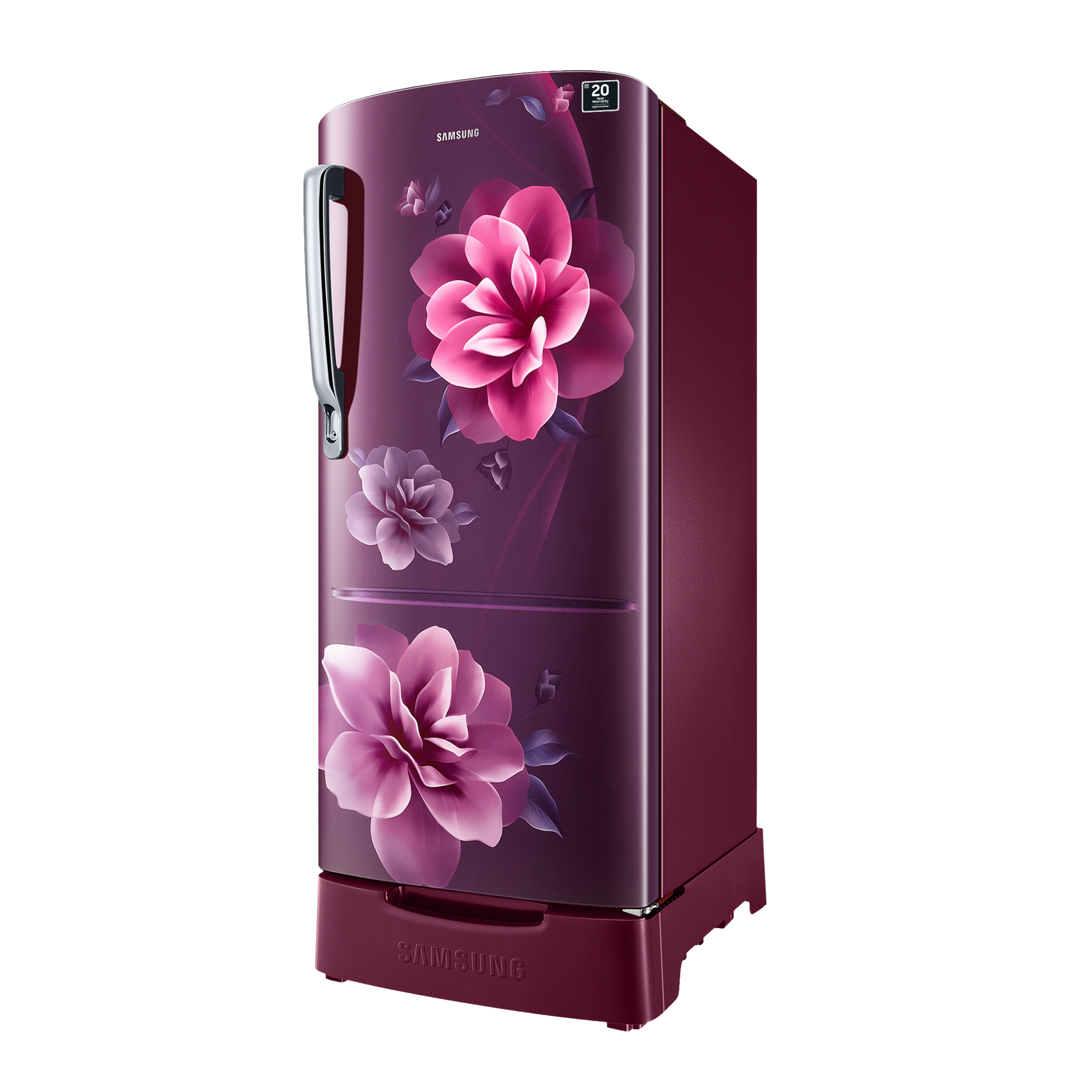SAMSUNG Stylish Grande 183 Litres4 Star Direct Cool Single Door Refrigerator with Stabilizer Free Operation (RR20C1824CR/HL, Camellia Purple)_4