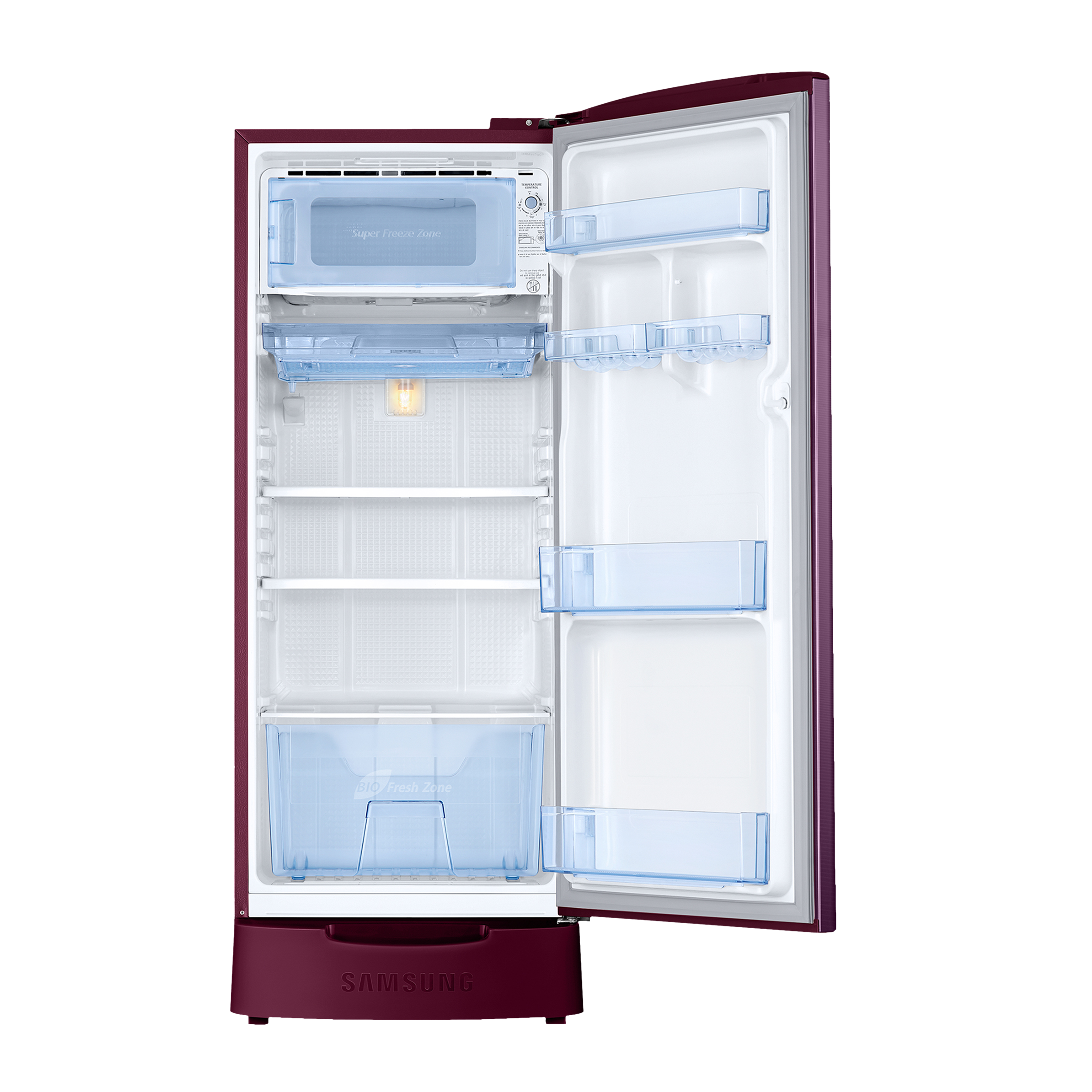 SAMSUNG Stylish Grande 183 Litres4 Star Direct Cool Single Door Refrigerator with Stabilizer Free Operation (RR20C1824CR/HL, Camellia Purple)_6