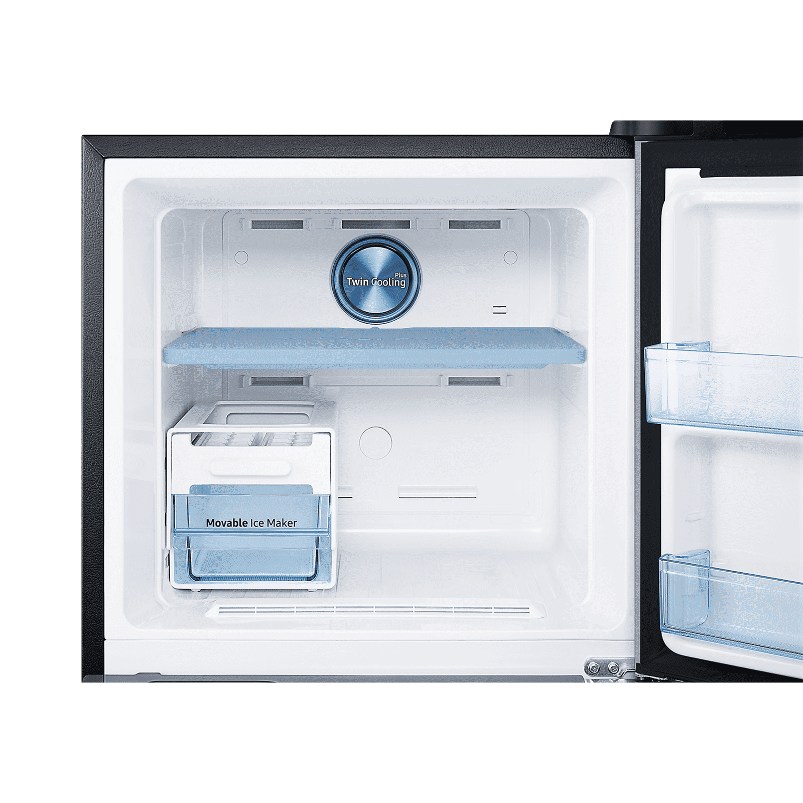 SAMSUNG 291 Litres 2 Star Frost Free Double Door Convertible Refrigerator with Curd Maestro (RT34C4622BX/HL, Luxe black)_8