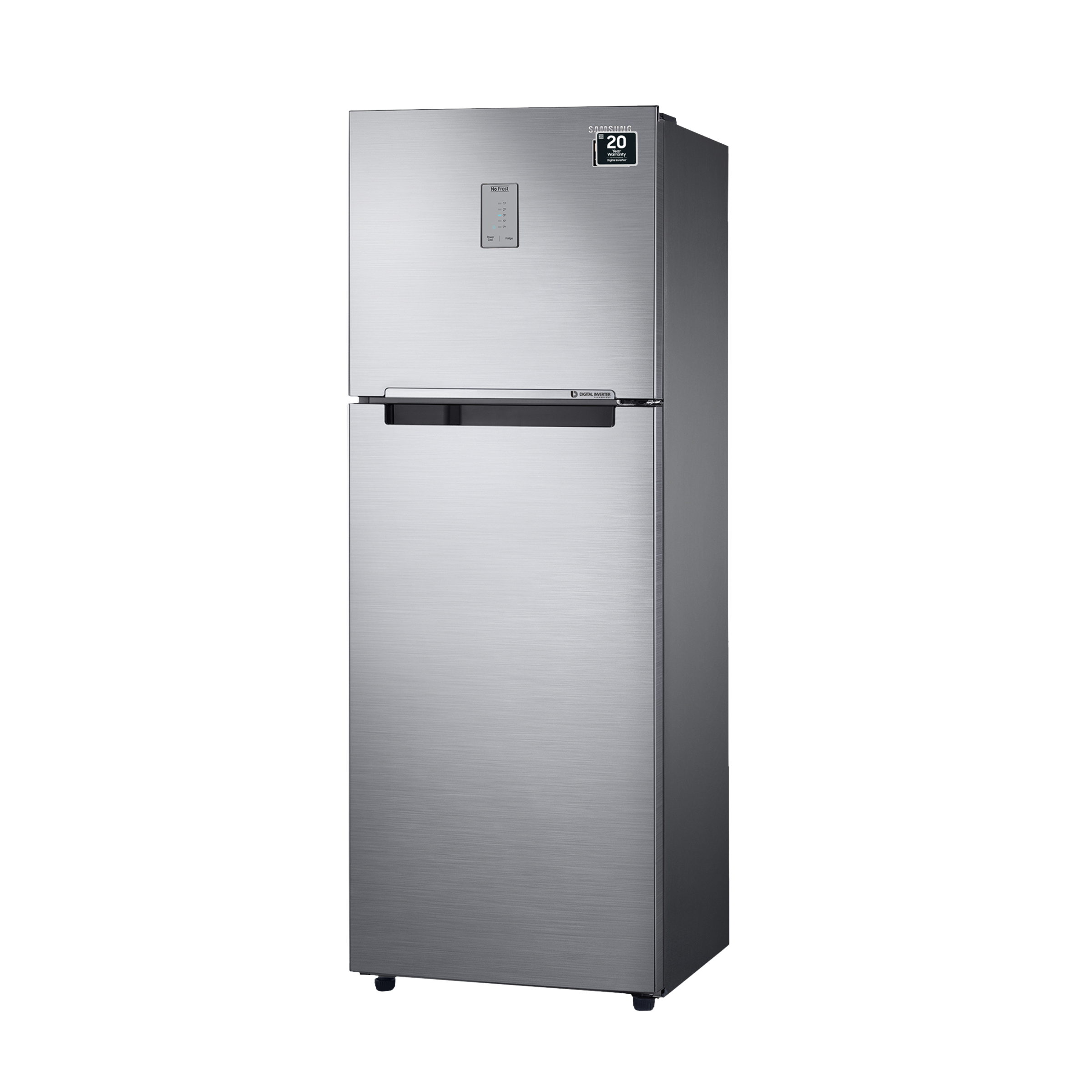 SAMSUNG 256 Litres 2 Star Frost Free Double Door Refrigerator with Toughened Glass Shelves (RT30C3442S9/HL, Refined Inox) SAMSUNG 256 Litres 2 Star Frost Free Double Door Refrigerator with Toughened Glass Shelves (RT30C3442S9/HL, Refined Inox)_4