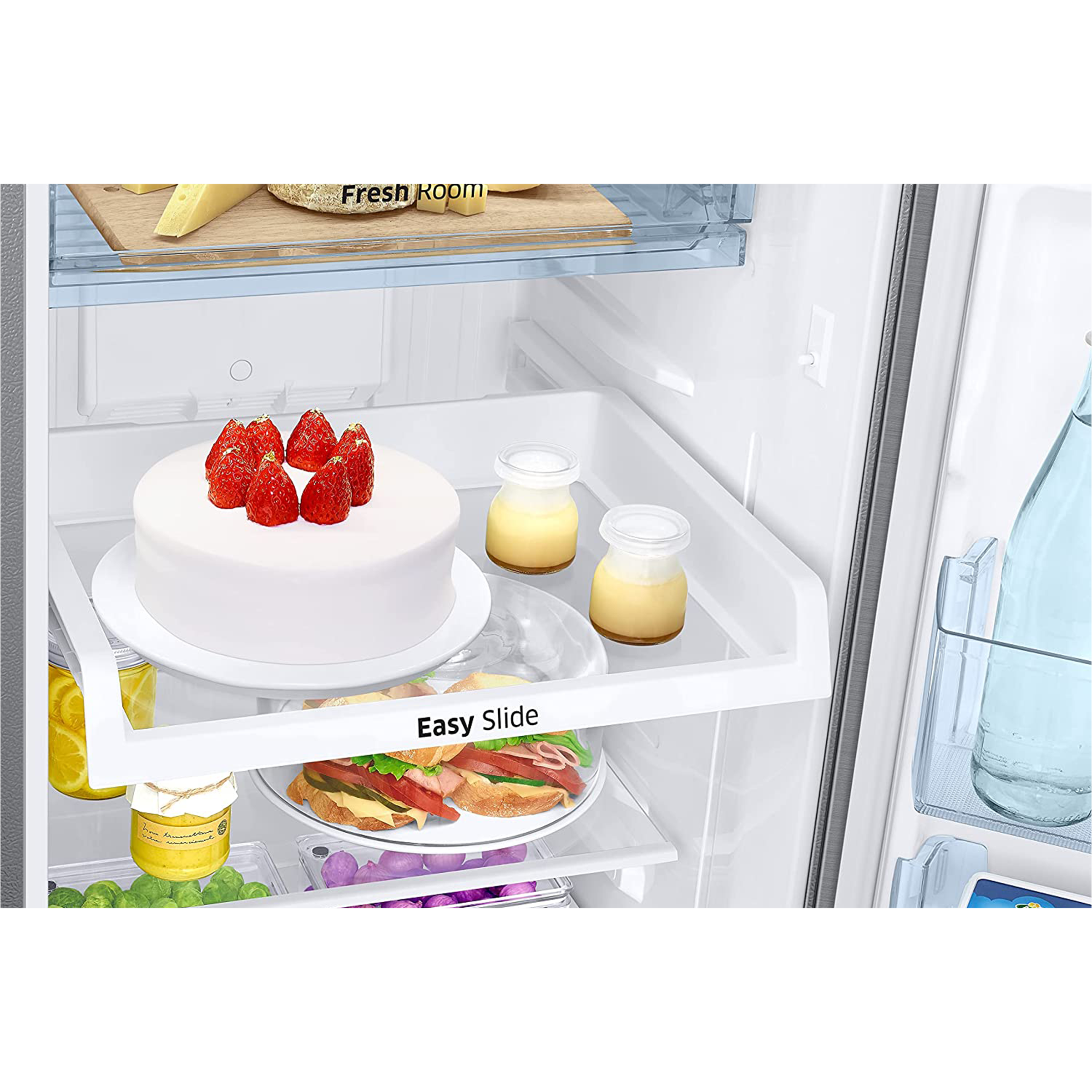 SAMSUNG 256 Litres 2 Star Frost Free Double Door Refrigerator with Toughened Glass Shelves (RT30C3442S9/HL, Refined Inox) SAMSUNG 256 Litres 2 Star Frost Free Double Door Refrigerator with Toughened Glass Shelves (RT30C3442S9/HL, Refined Inox)_7