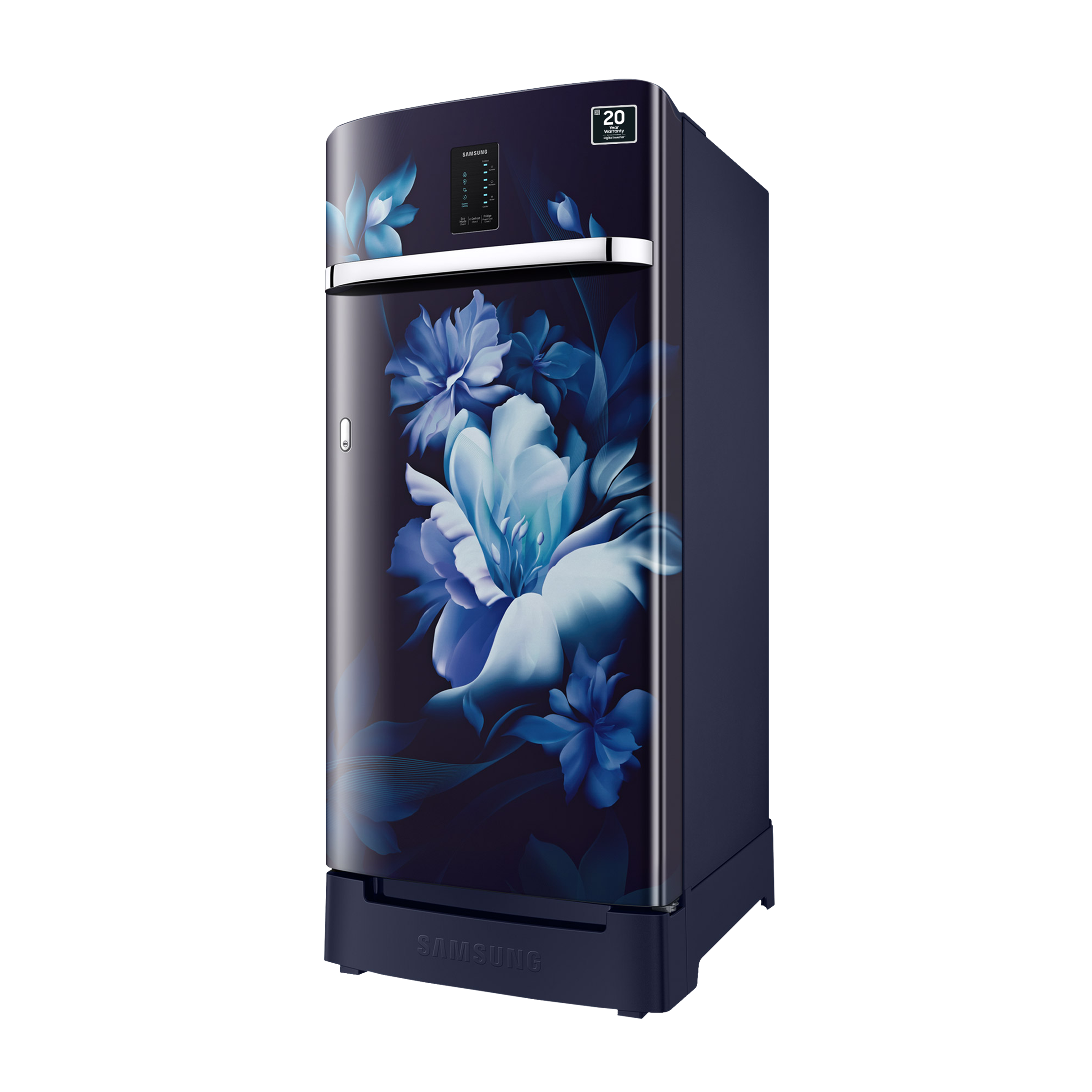SAMSUNG 189 Litres 4 Star Direct Cool Single Door Refrigerator with Digi-Touch Cool (RR21C2F24UZ/HL, Midnight Blossom Blue) SAMSUNG 189 Litres 4 Star Direct Cool Single Door Refrigerator with Digi-Touch Cool (RR21C2F24UZ/HL, Midnight Blossom Blue)_4