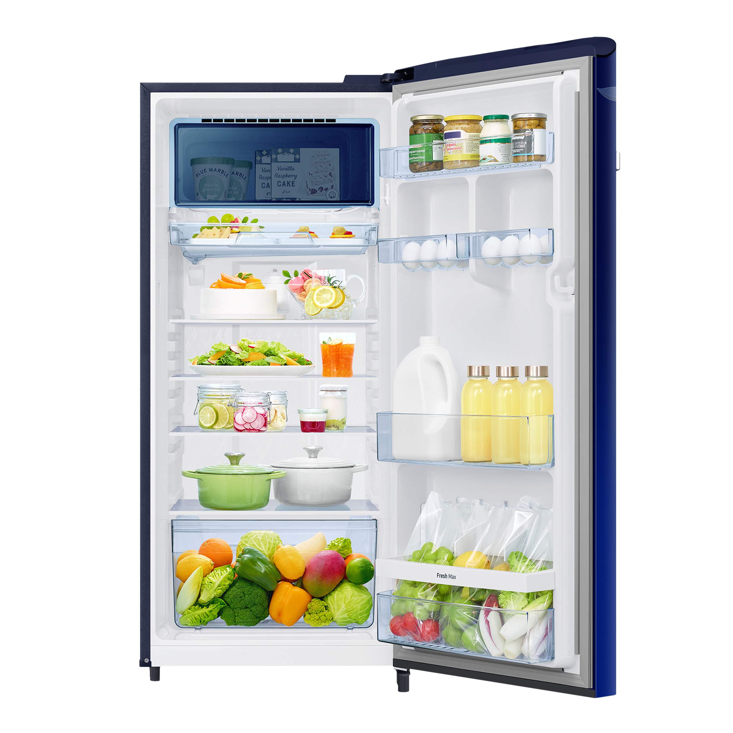 SAMSUNG 215 Litres 5 Star Direct Cool Single Door Refrigerator with Digi-Touch Cool (RR23C2E35NK/HL, Orange Blossom Blue)_10