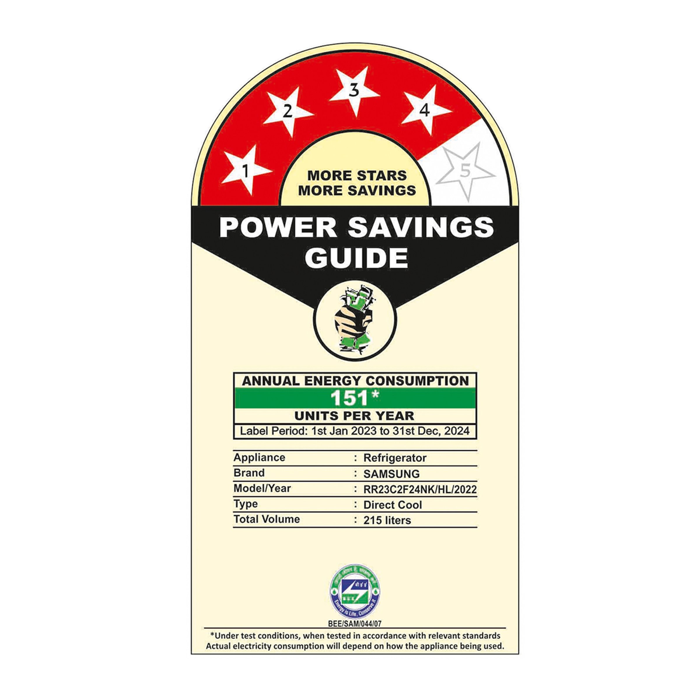 SAMSUNG 215 Litres 5 Star Direct Cool Single Door Refrigerator with Digi-Touch Cool (RR23C2E35NK/HL, Orange Blossom Blue)_8