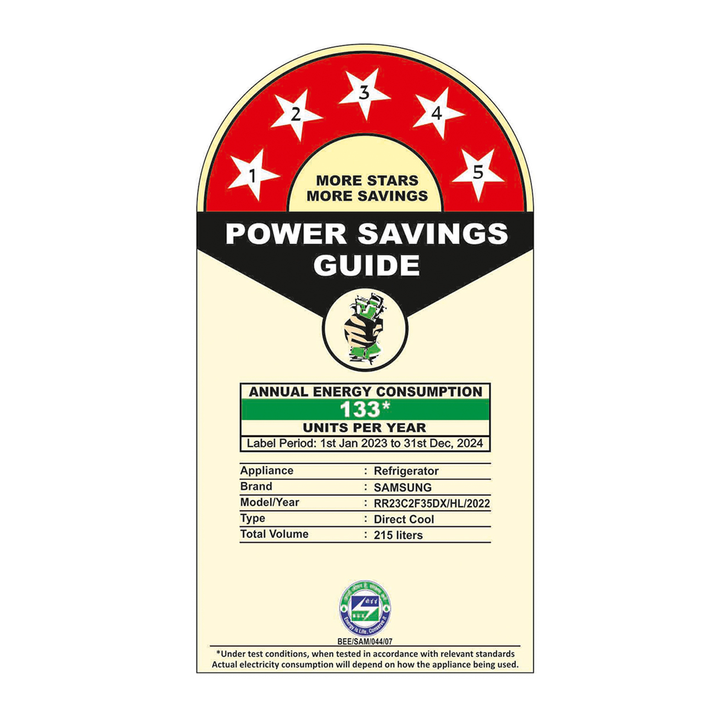 SAMSUNG 215 Litres 5 Star Direct Cool Single Door Refrigerator with Digi-Touch Cool (RR23C2F35DX/HL, Luxe Brown)_9