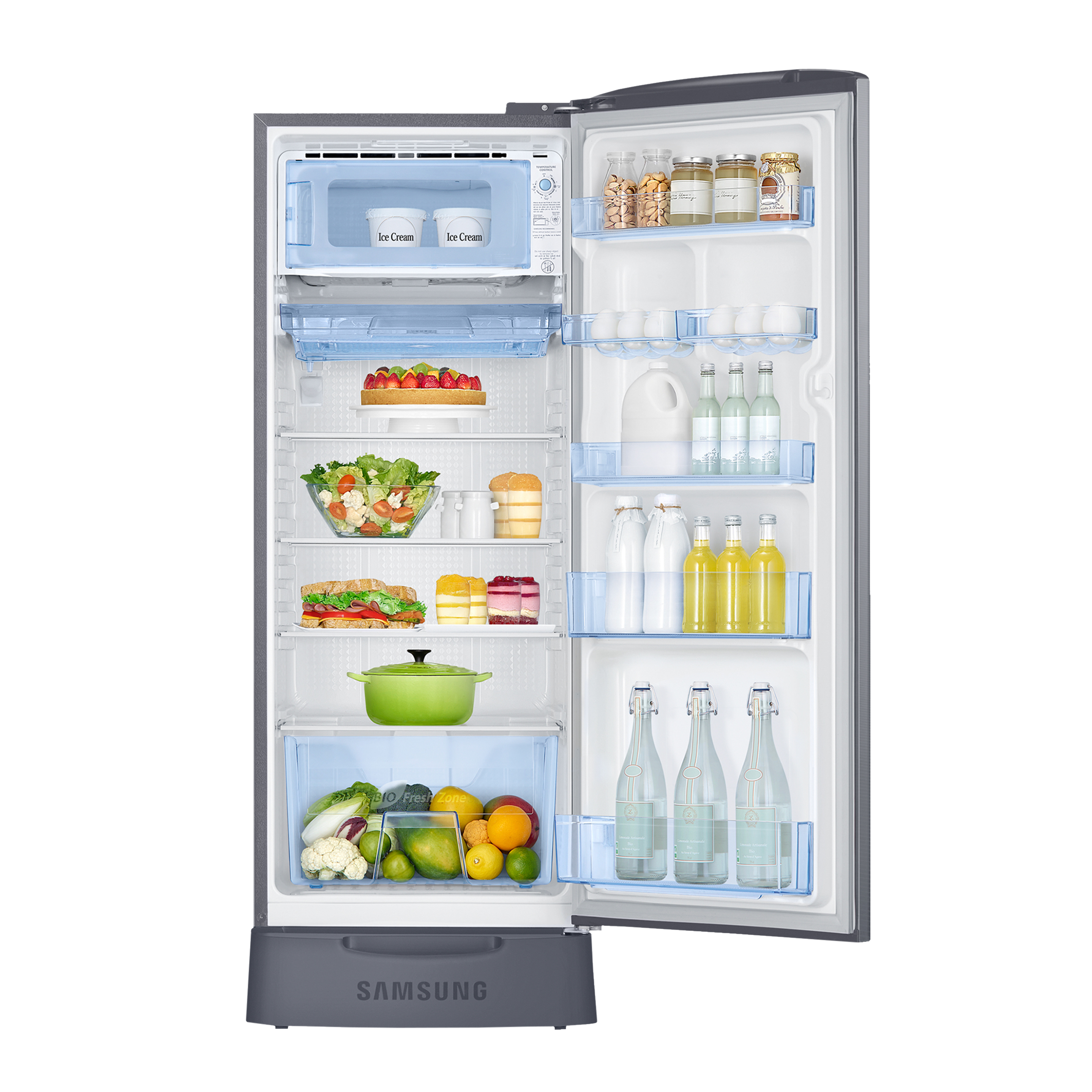 SAMSUNG 223 Litres 3 Star Direct Cool Single Door Refrigerator with Base Drawer (RR24C2823S8/NL, Elegant Inox) SAMSUNG 223 Litres 3 Star Direct Cool Single Door Refrigerator with Base Drawer (RR24C2823S8/NL, Elegant Inox)_10