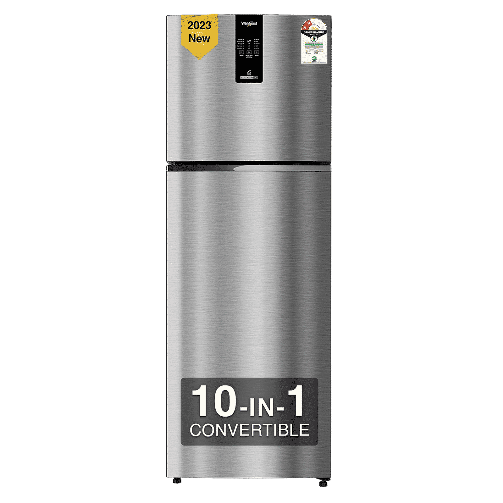 Whirlpool Intellifresh Pro 278 235 Litres 2 Star Frost Free Double Door Convertible Refrigerator with 6th Sense Technology (Grey)_1