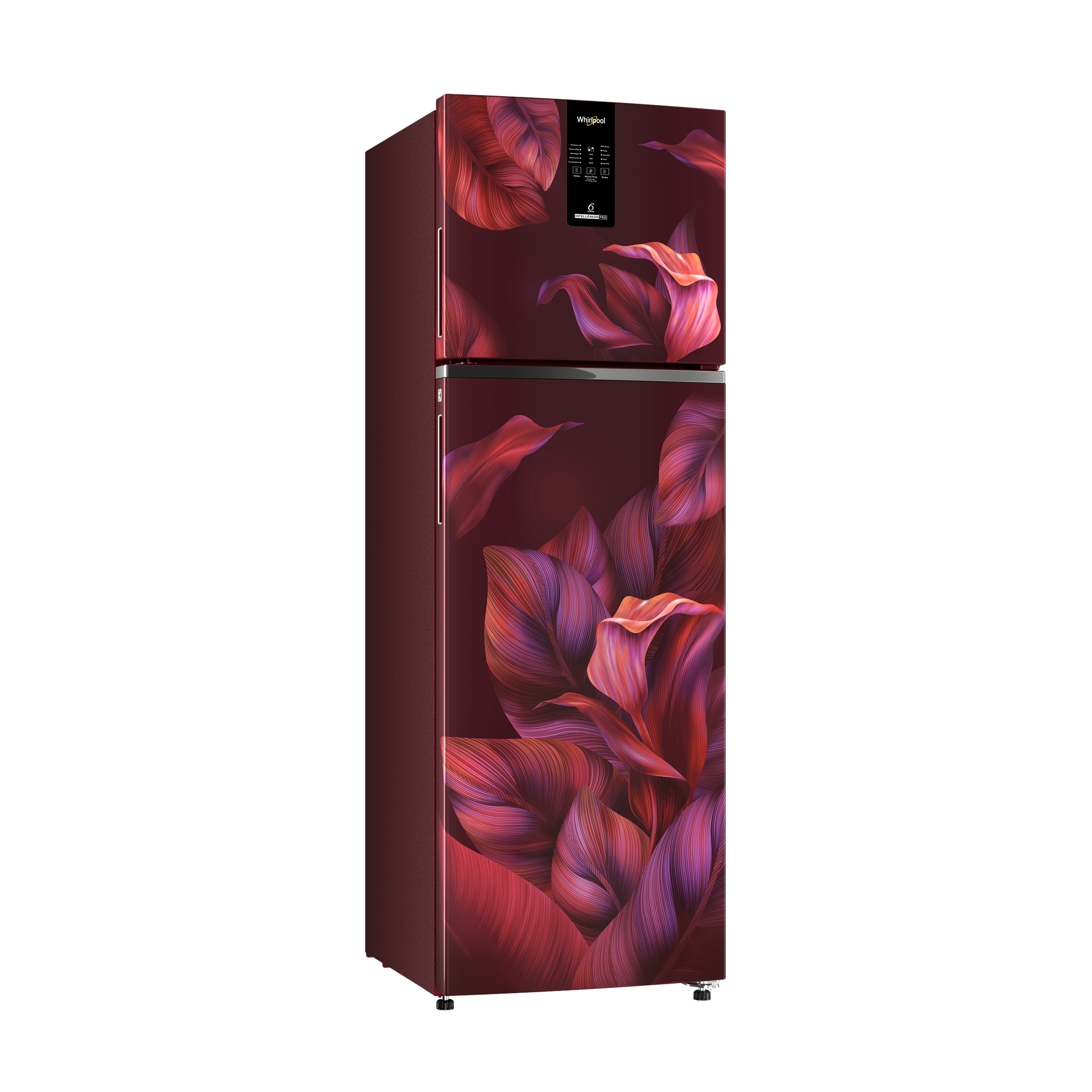 Whirlpool Intellifresh Pro 278 231 Litres 2 Star Frost Free Double Door Convertible Refrigerator with 6th Sense Technology (Wine)_5