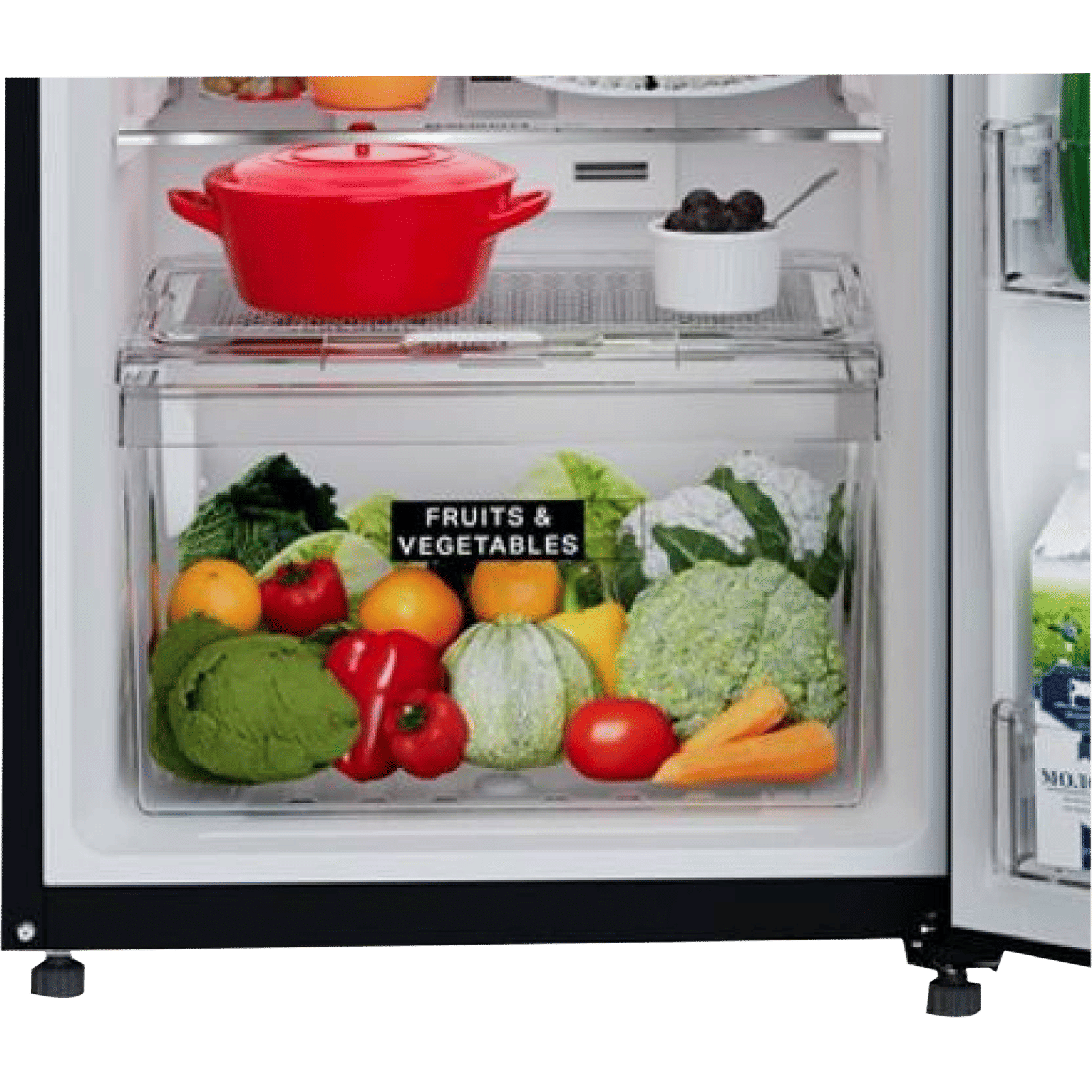 Whirlpool Intellifresh 278GD 231 Litres 2 Star Frost Free Double Door Refrigerator with 6th Sense Technology (Black) Whirlpool Intellifresh 278GD 231 Litres 2 Star Frost Free Double Door Refrigerator with 6th Sense Technology (Black)_8