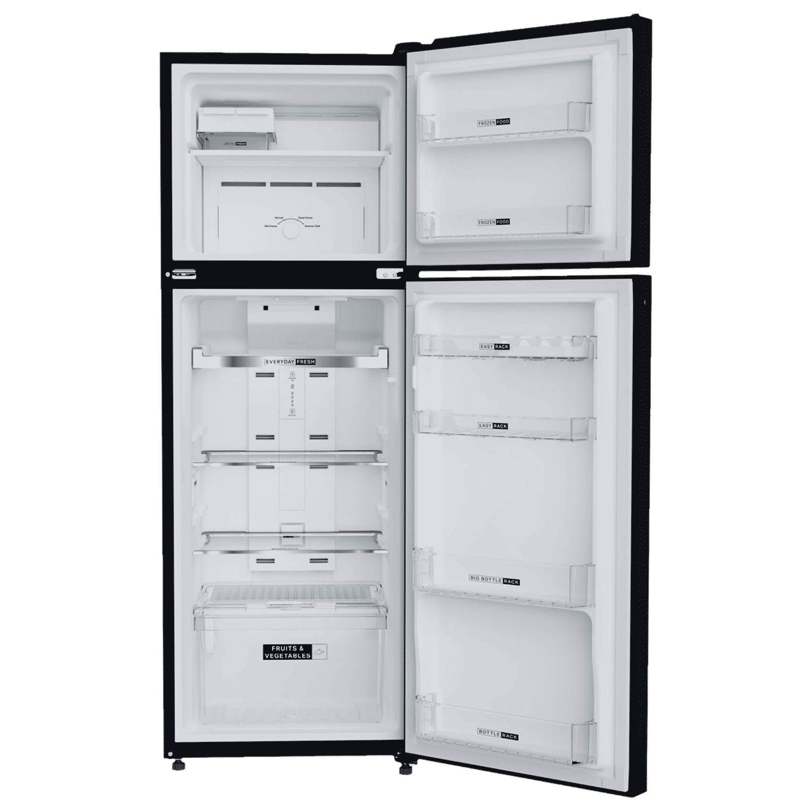 Whirlpool Intellifresh 278GD 231 Litres 2 Star Frost Free Double Door Refrigerator with 6th Sense Technology (Black) Whirlpool Intellifresh 278GD 231 Litres 2 Star Frost Free Double Door Refrigerator with 6th Sense Technology (Black)_6