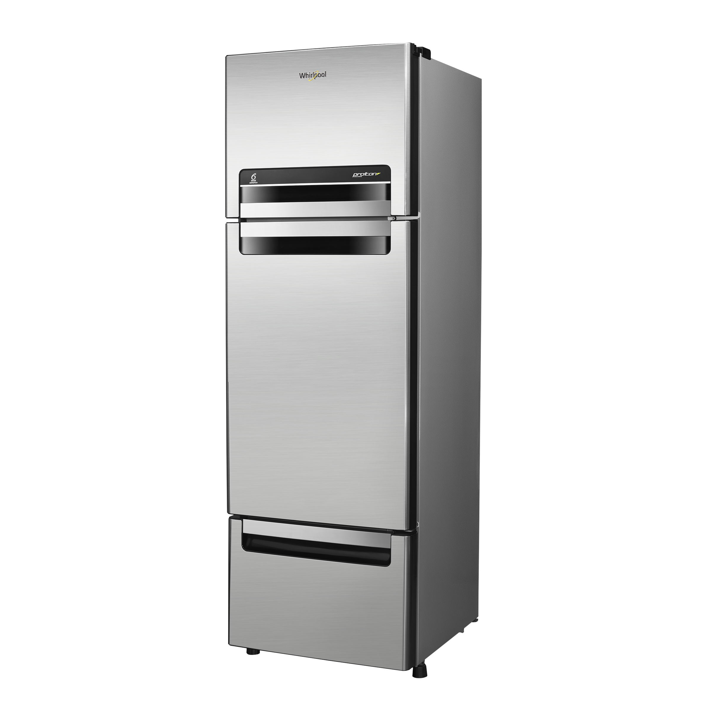 Whirlpool Protton Roy 263D 260 Litres Frost Free Double Door Refrigerator with 6th Sense Technology (Grey)_4