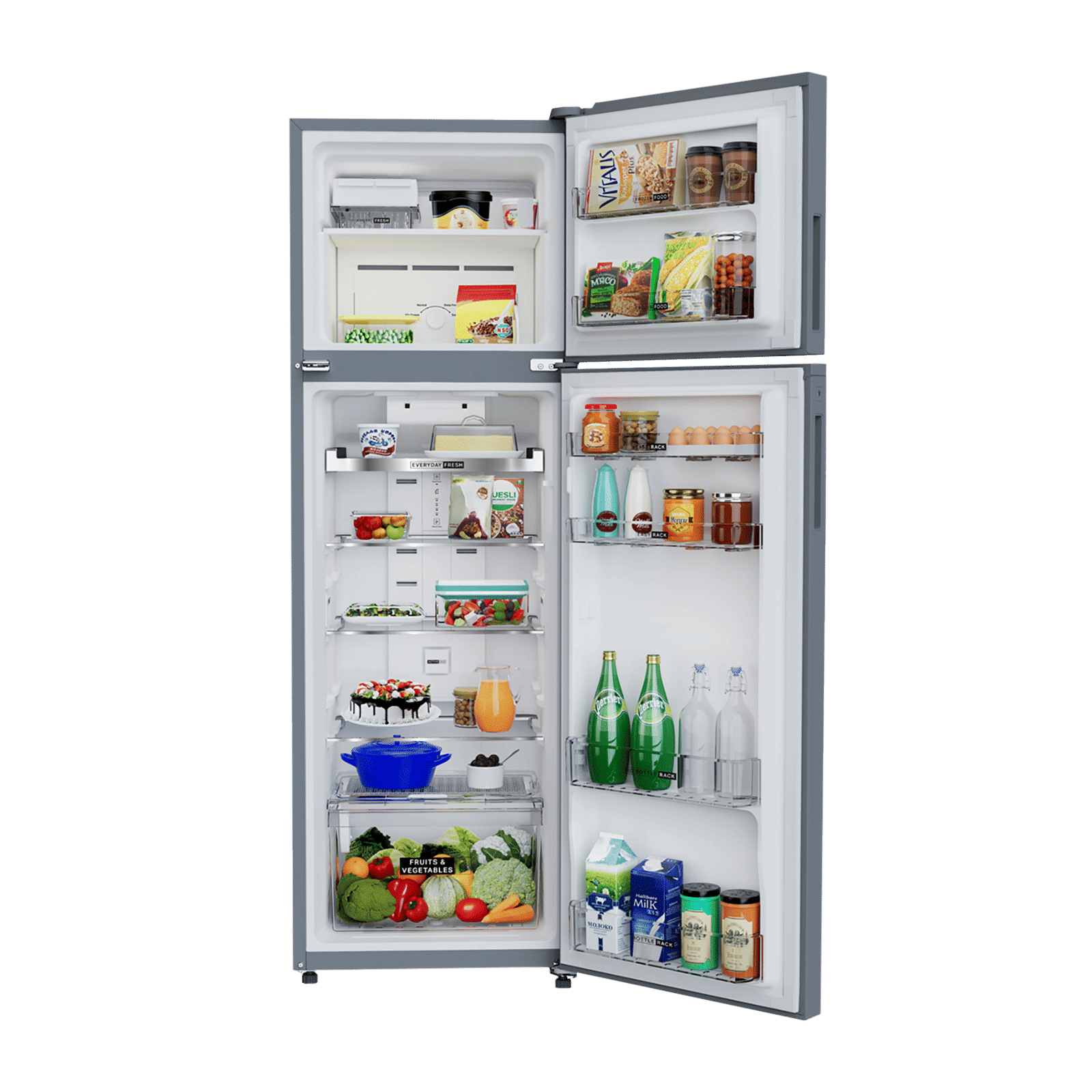 Whirlpool Intellifresh 259 Litres 2 Star Frost Free Double Door Refrigerator with 6th Sense Technology (Mirror Glass)_3