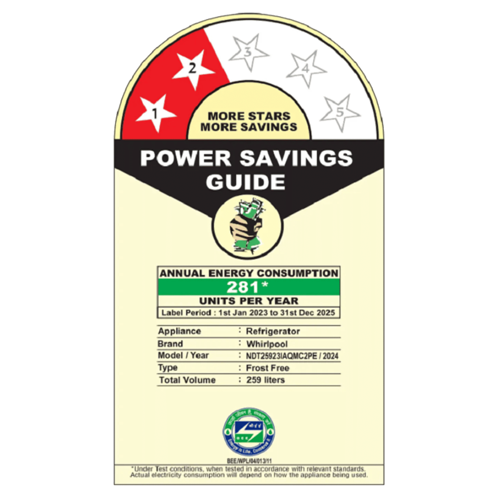 Whirlpool Intellifresh Pro 259 Litres 2 Star Frost Free Double Door Convertible Refrigerator with 6th Sense Technology (Grey)_4