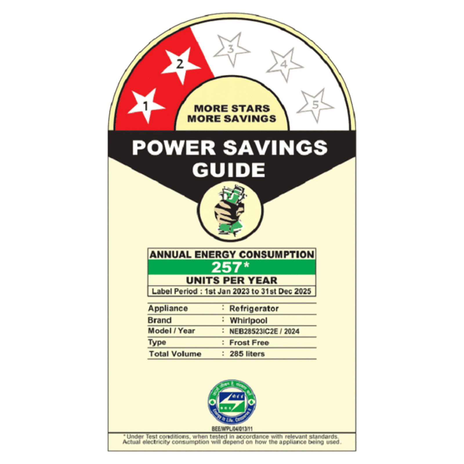 Whirlpool Intellifresh Pro 285 Litres 2 Star Frost Free Double Door Bottom Mount Convertible Refrigerator with 6th Sense Technology (IFPRO BM INV CNV 3, Grey) Whirlpool Intellifresh Pro 285 Litres 2 Star Frost Free Double Door Bottom Mount Convertible Refrigerator with 6th Sense Technology (IFPRO BM INV CNV 3, Grey)_4