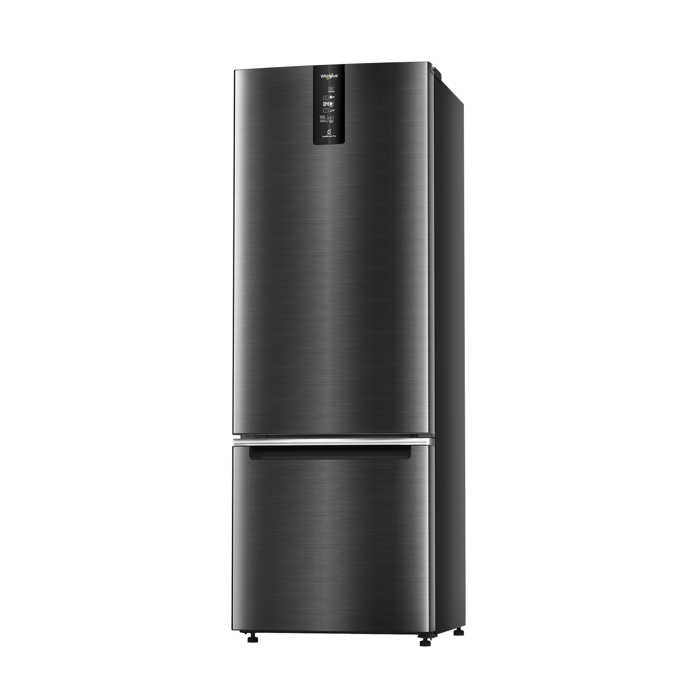 Whirlpool Intellifresh Pro 370 312 Litres 3 Star Frost Free Double Door Bottom Mount Convertible Refrigerator with 6th Sense Technology (Steel Onyx)_4