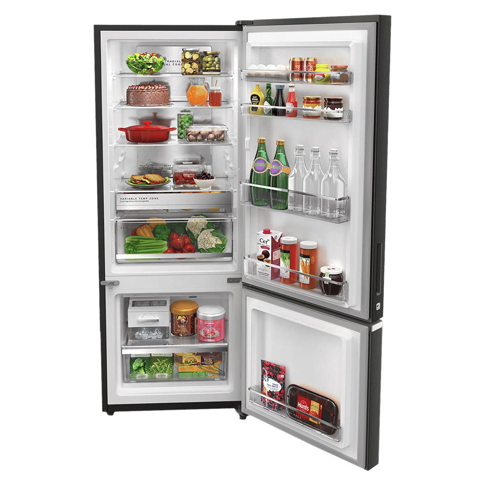 Whirlpool Intellifresh Pro 370 312 Litres 3 Star Frost Free Double Door Bottom Mount Convertible Refrigerator with 6th Sense Technology (Steel Onyx)_5