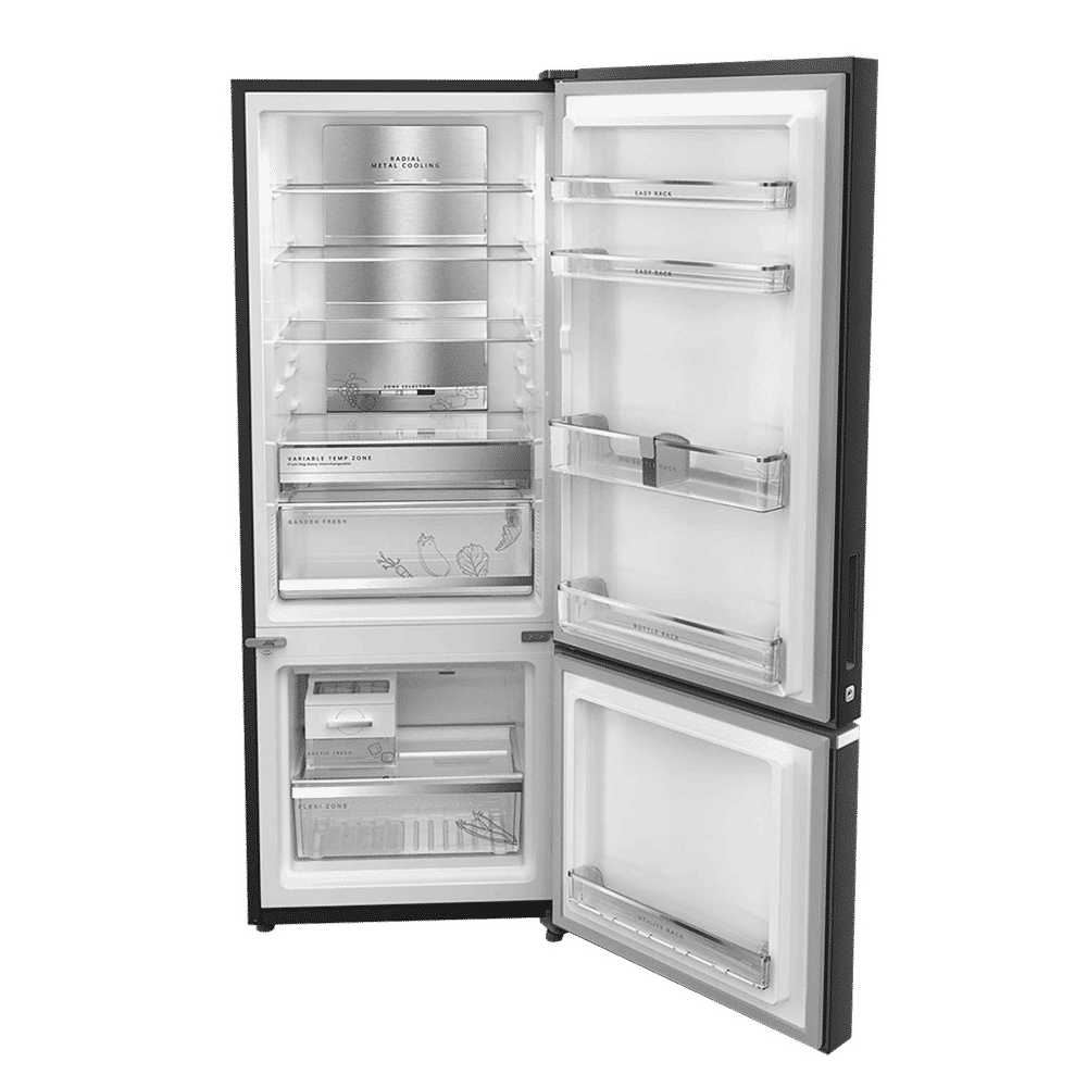 Whirlpool Intellifresh Pro 370 312 Litres 3 Star Frost Free Double Door Bottom Mount Convertible Refrigerator with 6th Sense Technology (Steel Onyx)_6