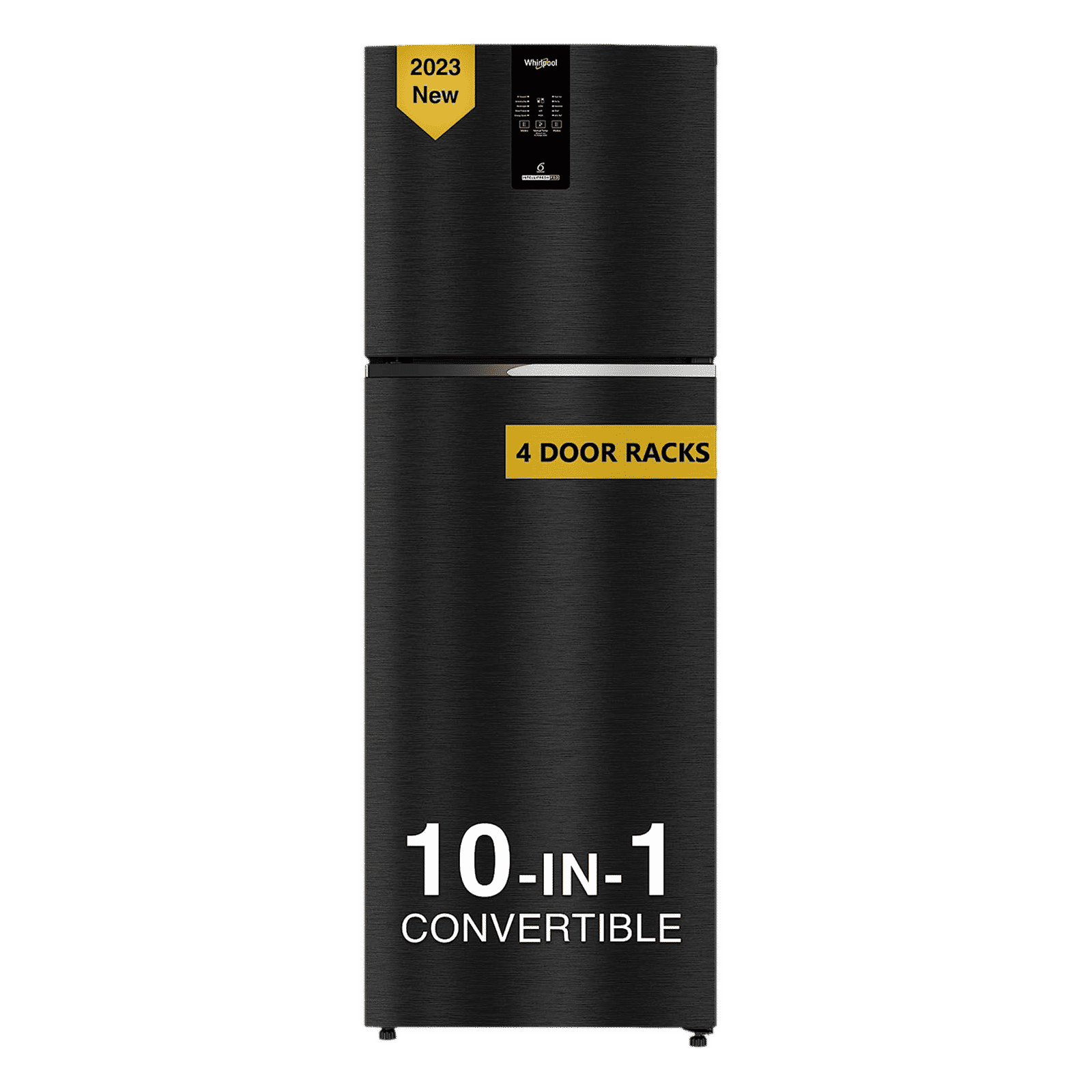 Whirlpool Intellifresh Pro 375 327 Litres 2 Star Frost Free Double Door Convertible Refrigerator with 6th Sense Technology (Grey)_1