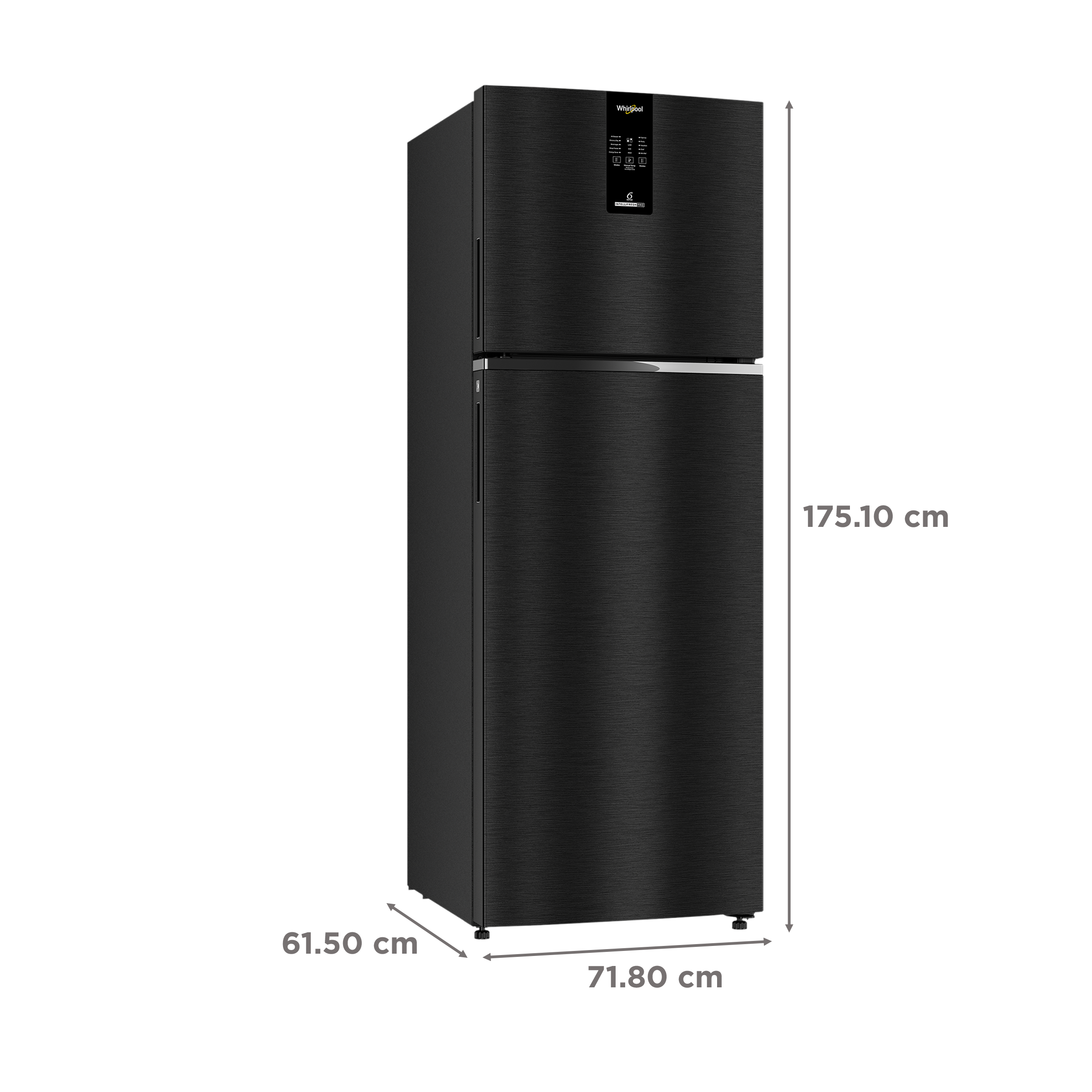 Whirlpool Intellifresh Pro 375 327 Litres 2 Star Frost Free Double Door Convertible Refrigerator with 6th Sense Technology (Grey)_3