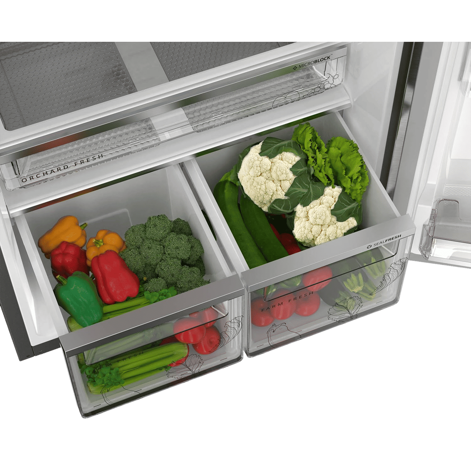 Whirlpool Intellifresh 480 431 Litres 2 Star Frost Free Double Door Convertible Refrigerator with 6th Sense Technology (Grey)_9