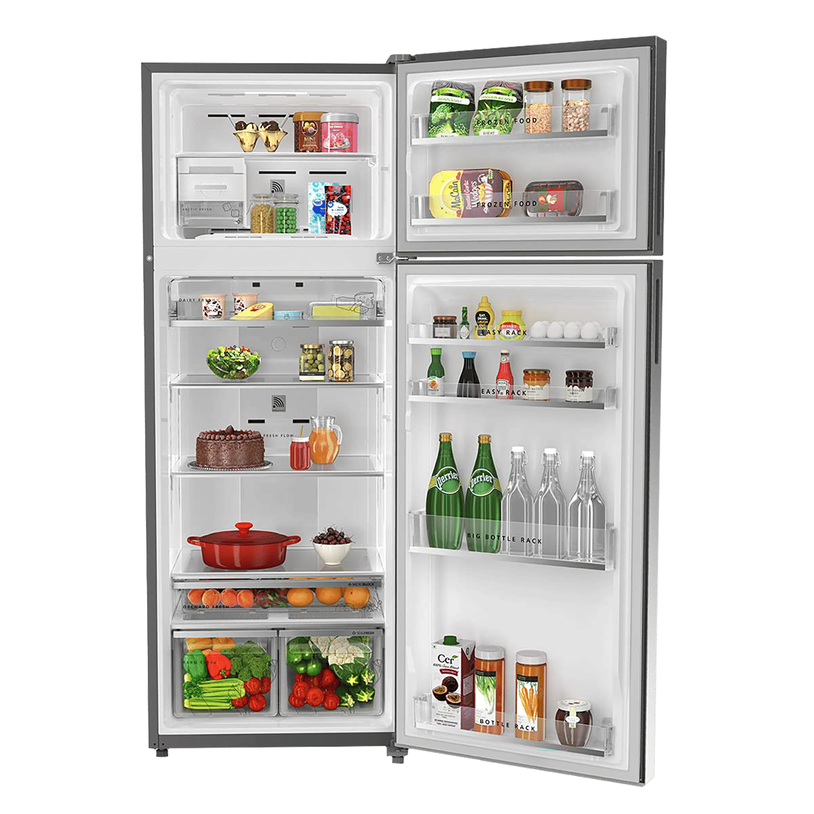 Whirlpool Intellifresh 480 431 Litres 2 Star Frost Free Double Door Convertible Refrigerator with 6th Sense Technology (Grey)_5